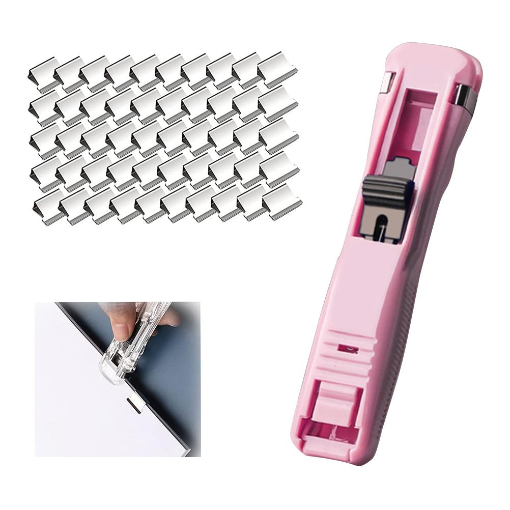 Set Durchsichtiger Acryl-binderclips Für Den Bürogebrauch, Inklusive Dokumentenclips, Pp-clips, Prüfungsklammern Und Rosa Clips + 50 Clips.