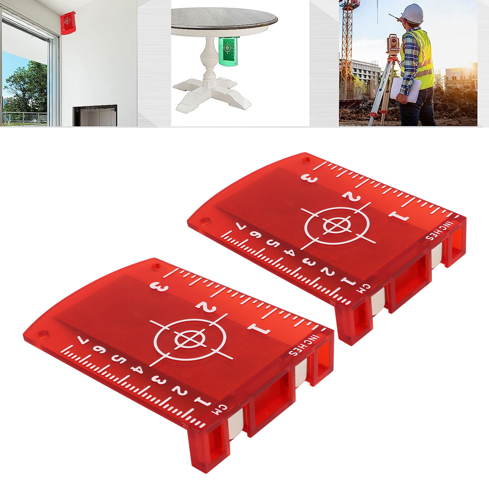 Laser-nivelliergerät, Rotes Magnetziel, Infrarot-klebevorrichtung Für Wände Und Böden, Zielreflektor Mit Magnet.