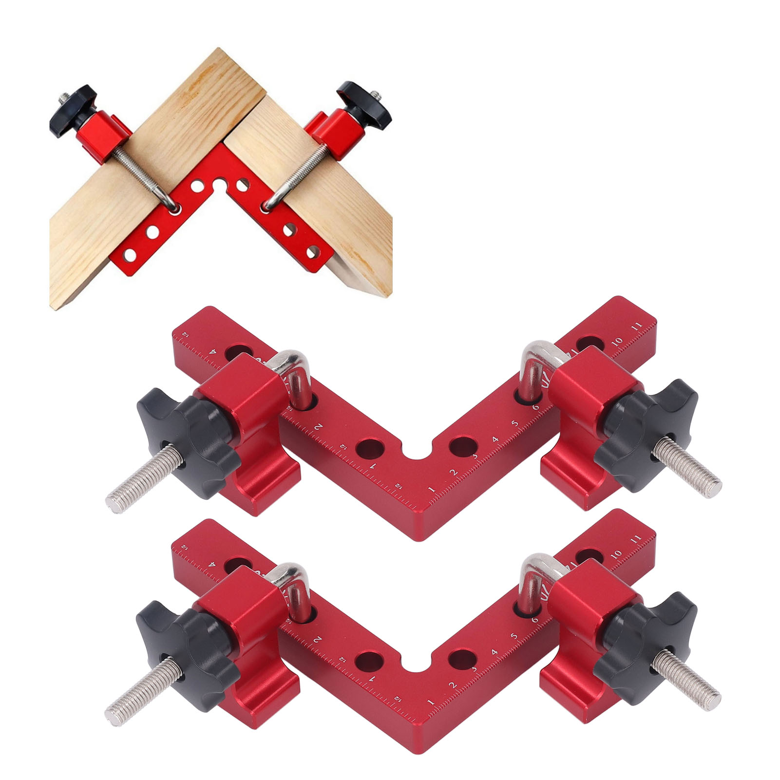 Rechtwinkliger Positionierungslineal Für Holzbearbeitung, 120 Mm, Metrisch/imperial