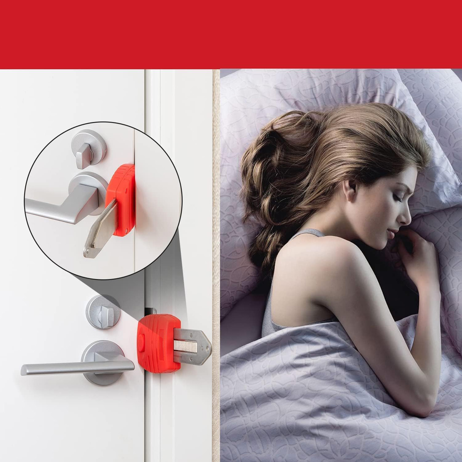 Tragbare Sicherheitstürschlösser, Zimmersicherheitsschlösser, Hoteltürstopper, Türriegel Und Reiseschlösser Bieten Mehr Privatsphäre Und Sicherheit Und Sind Schnell Zu Installieren.