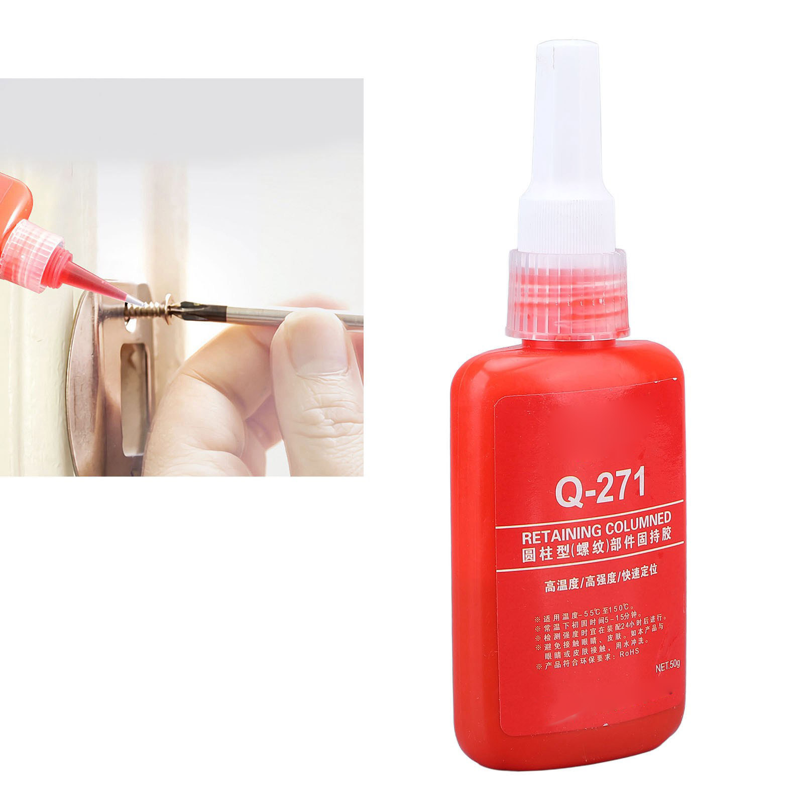 Anaerober Klebstoff, Roter Schraubenkleber, Hochtemperaturbeständiger Schraubendichtstoff Q-271