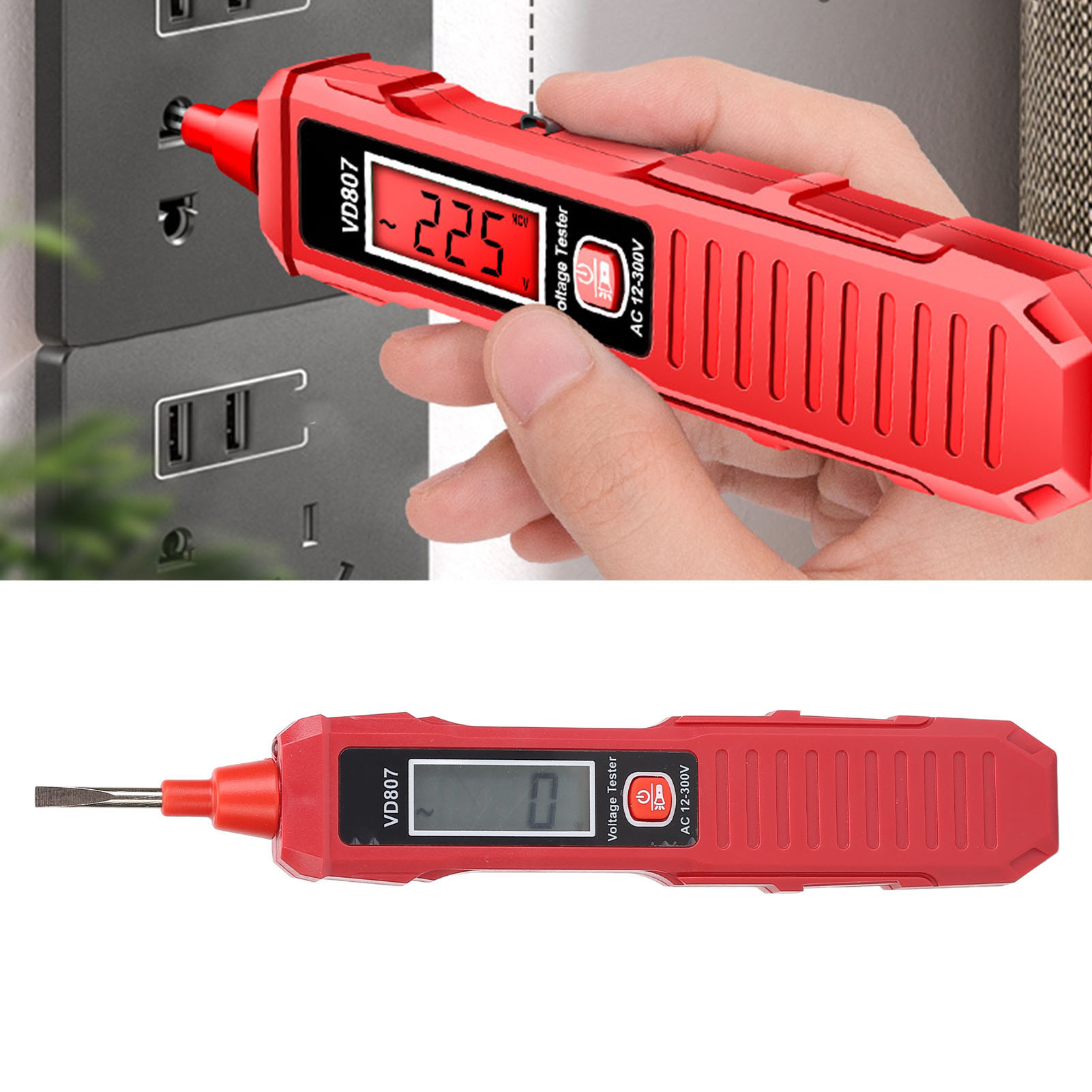 Aneng Vd807 Intelligenter Digitaler Induktionstester-stift: Spannungsmessung, Durchgangsprüfung, Phasen-/neutralleiterprüfer Für Elektriker