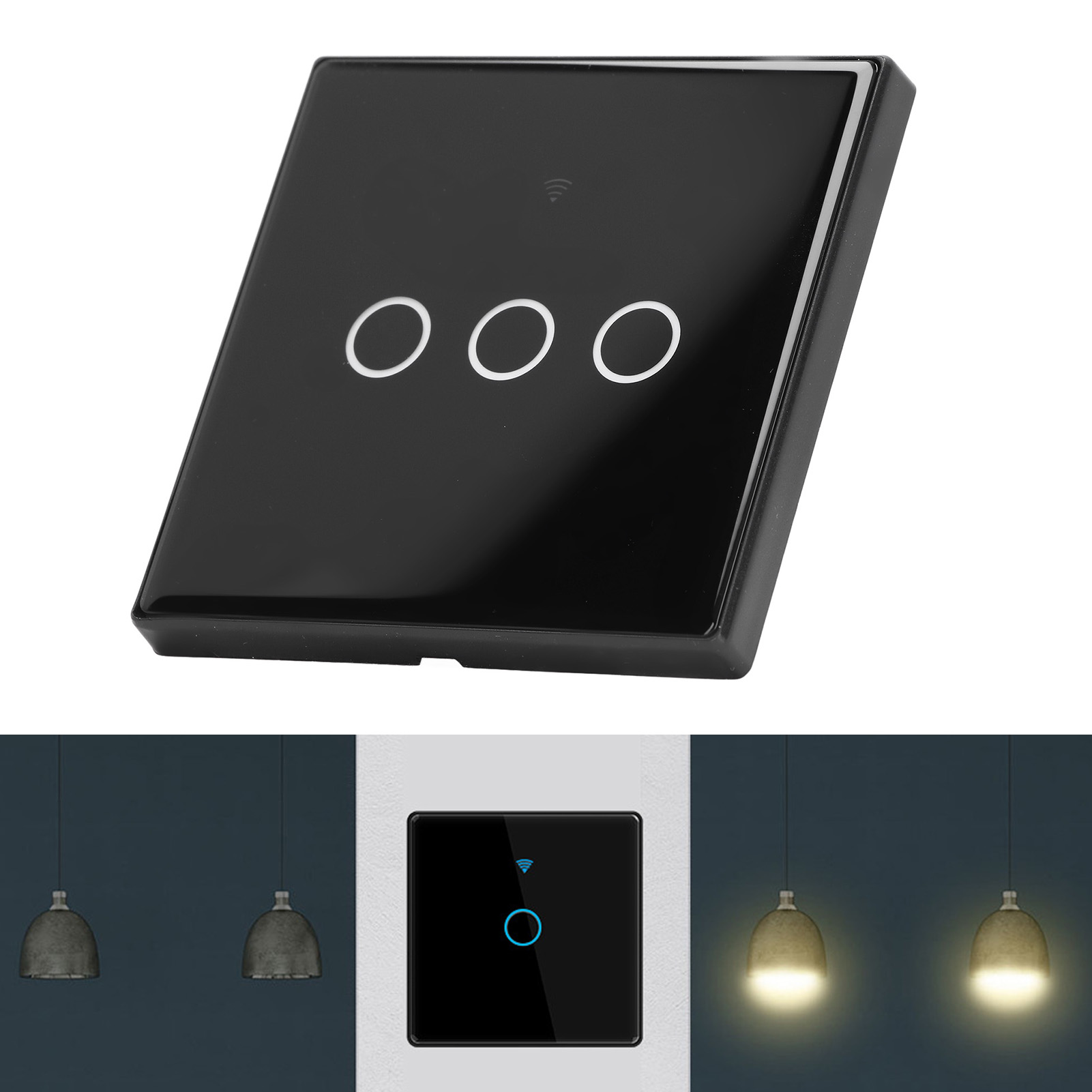 Graffiti-touch-schalter, Drahtloses Smart-lichtsteuerungspanel, Wlan-smart-schalter, Alexa-sprachsteuerung, 100–250 V