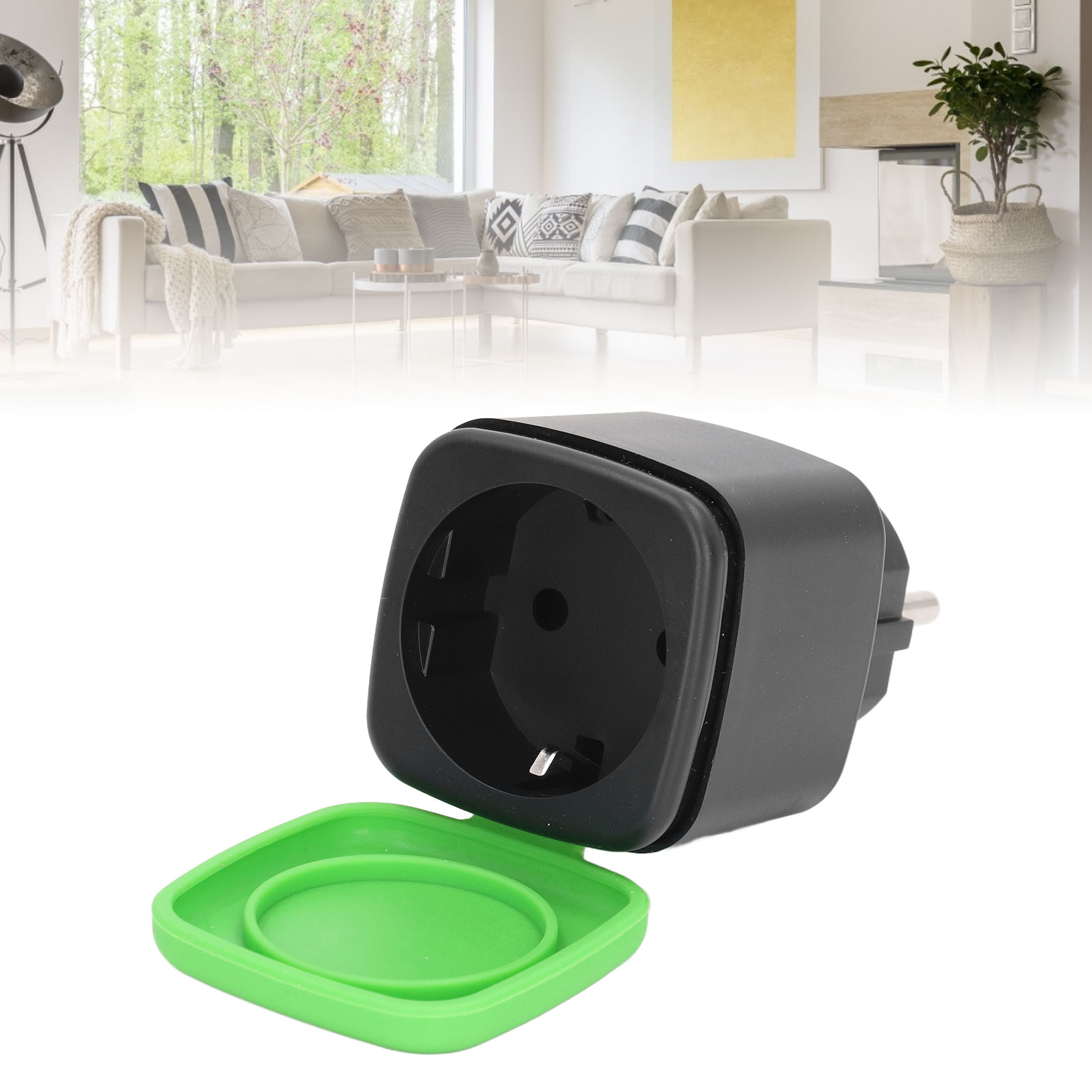 Wasserdichter Wlan-smartstecker Für Den Außenbereich Mit Sprachfernbedienung Über Mobiltelefon, Intelligenter Funkschalter, Schutzart Ip44, Europäischer Standard Ac100-240v.