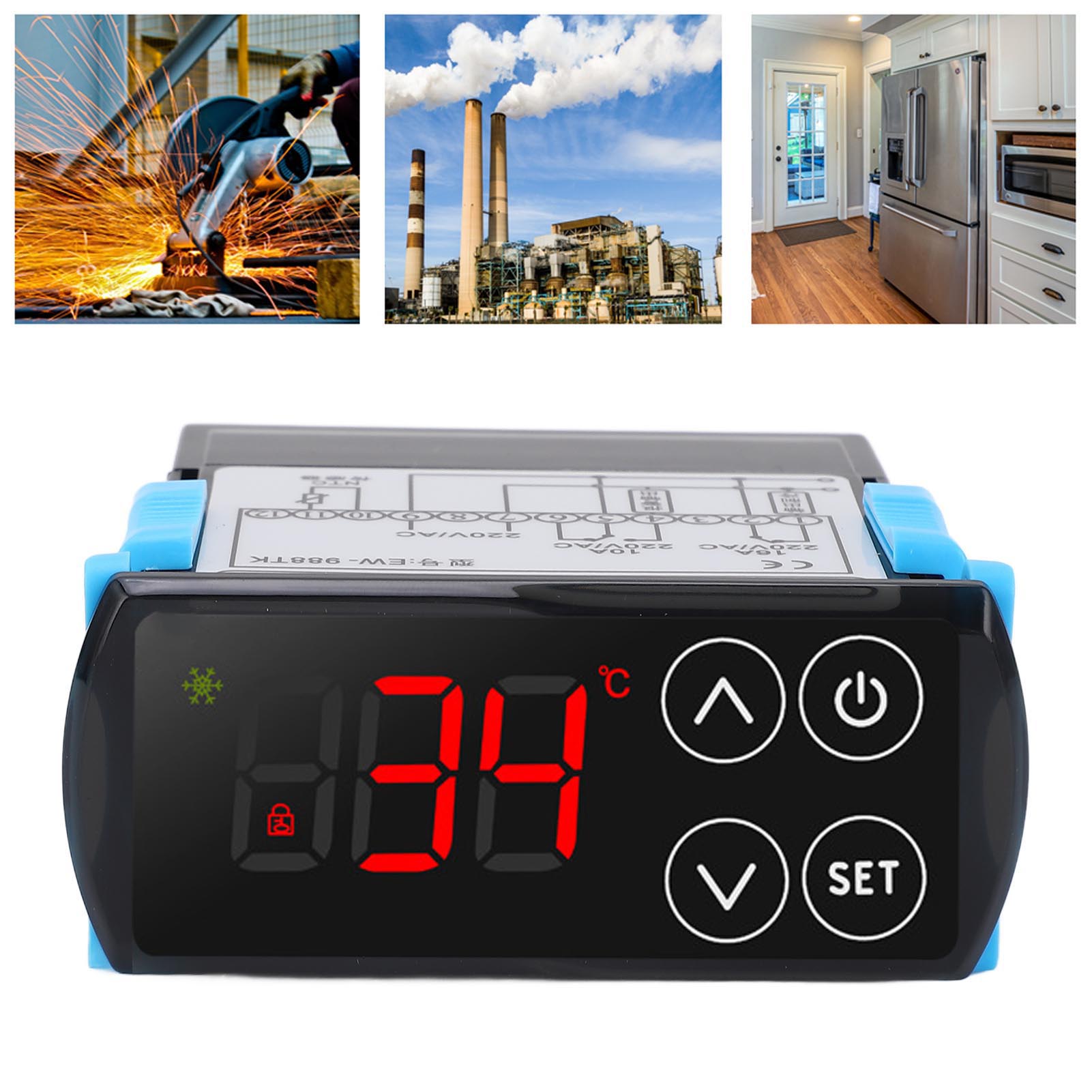 Ew-988tk Touch-tasten-temperaturregler Für Heizung Und Kühlung, Digitalanzeige, Pid-temperaturregler, Thermostat, 220 V Wechselstrom