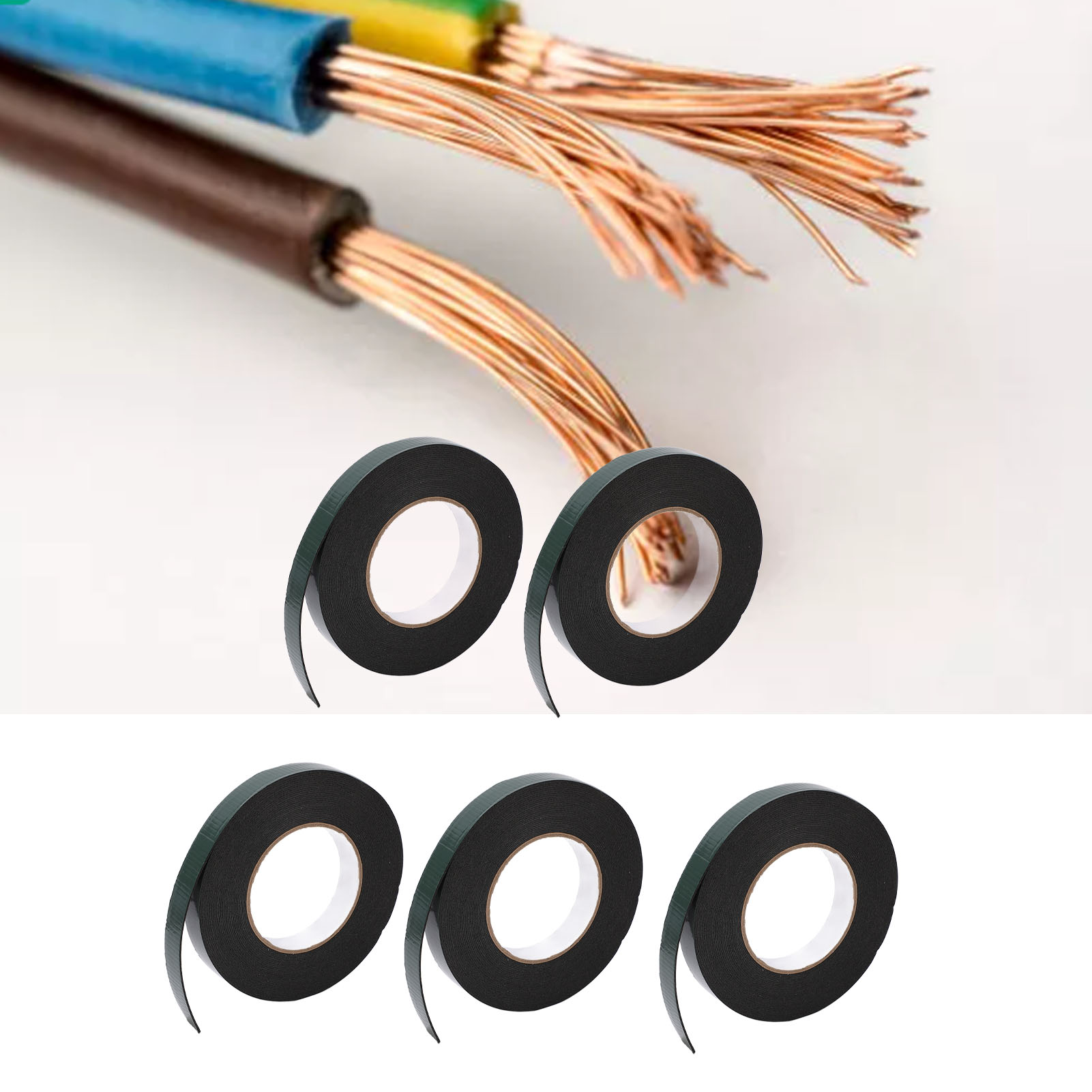 Verkauft In 5er-packungen, 1 Mm Dicke Klebeschicht, 20 Mm Breite Oberfläche, 10 M Gesamtlänge, Doppelseitiges Klebeband Aus Pe-schaum.