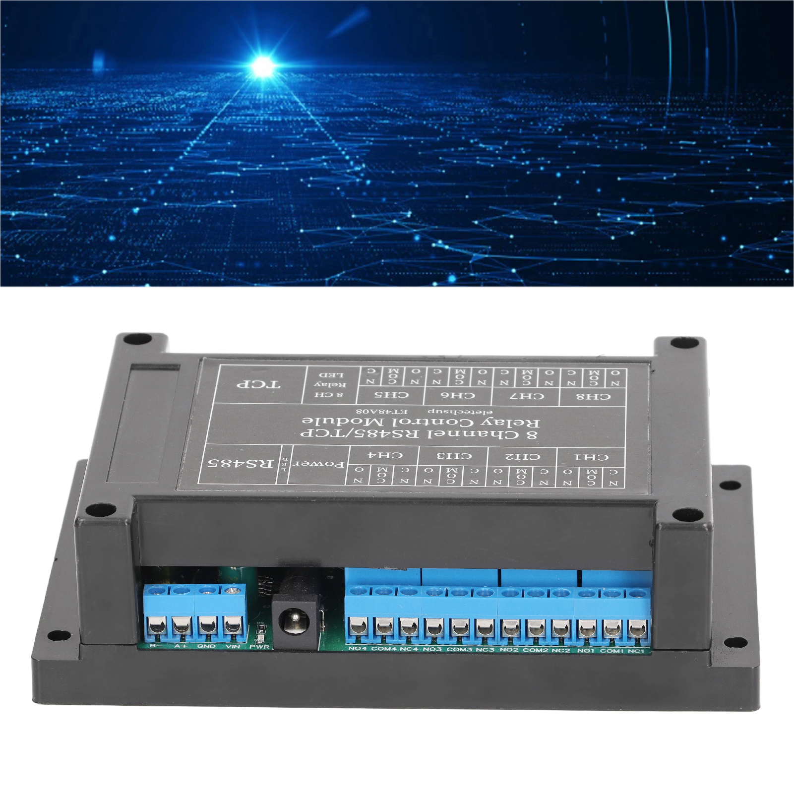 Modbus Rs485/tcp 8-kanal 12v Dc Relaismodul
