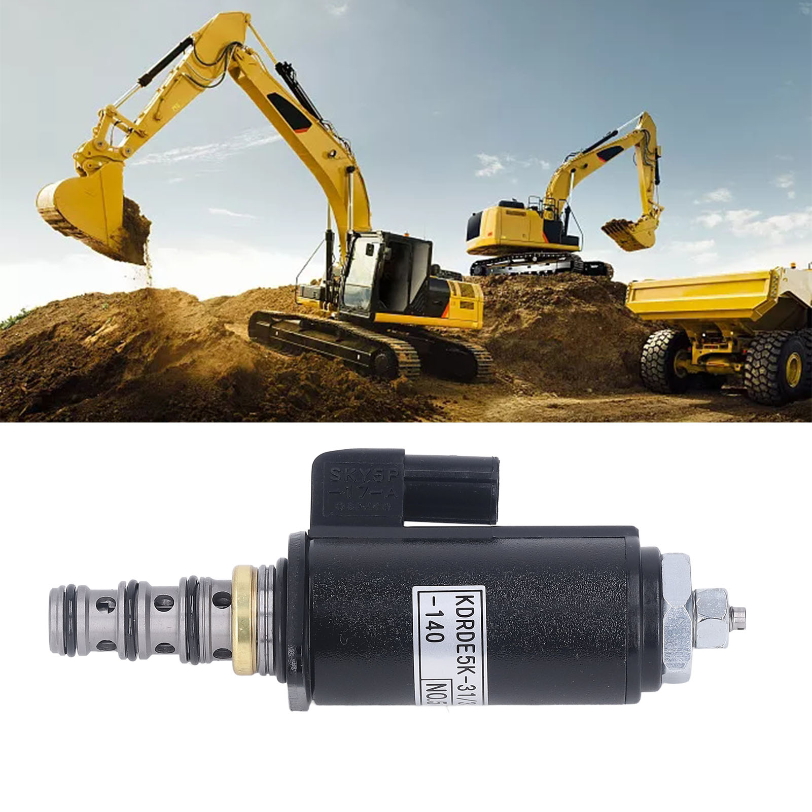 Kdrde5k-31/30c50-140 Magnetventil Für Hydraulikpumpen, Kompatibel Mit Kobelco Sk230-6e Sk210lc-6e Sany