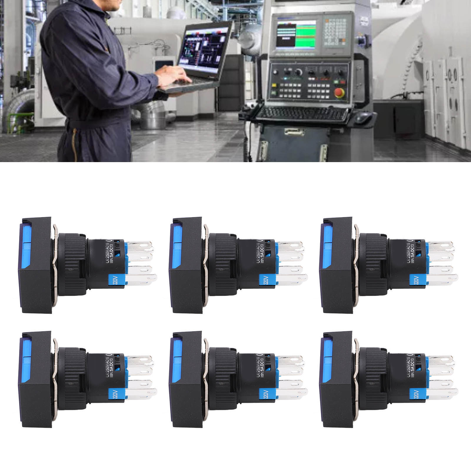 Drucktaster Für Industrieanlagen Bem-la16-22d-jb Ac220v