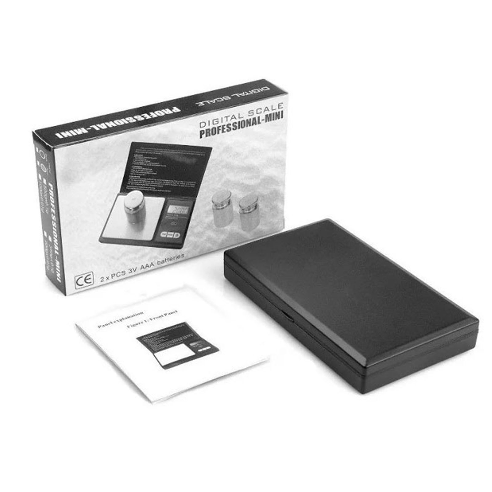 Hochpräzise Schwarze Elektronische Waage, 500 G/0,1 G, Diy-waage, Kleine Waage