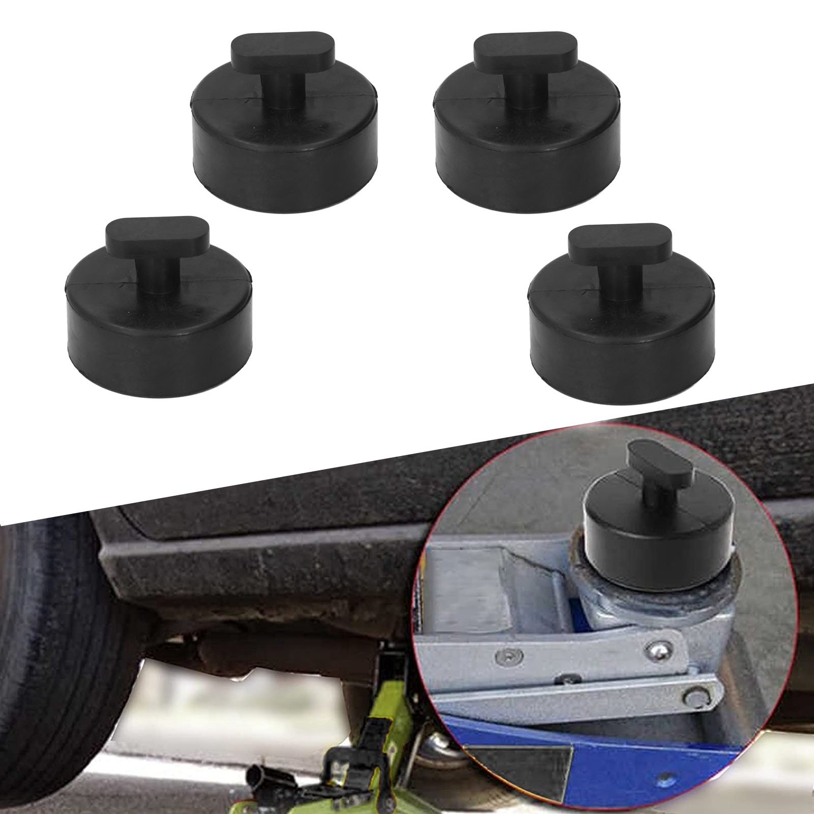 Set Mit 4 Wagenheber-anhebungsplatten, Gummiauflagen Für Rangierwagenheber, Kompatibel Mit Chevrolet Corvette C5 C6 C7, Robuste Gummi-wagenheberadapter