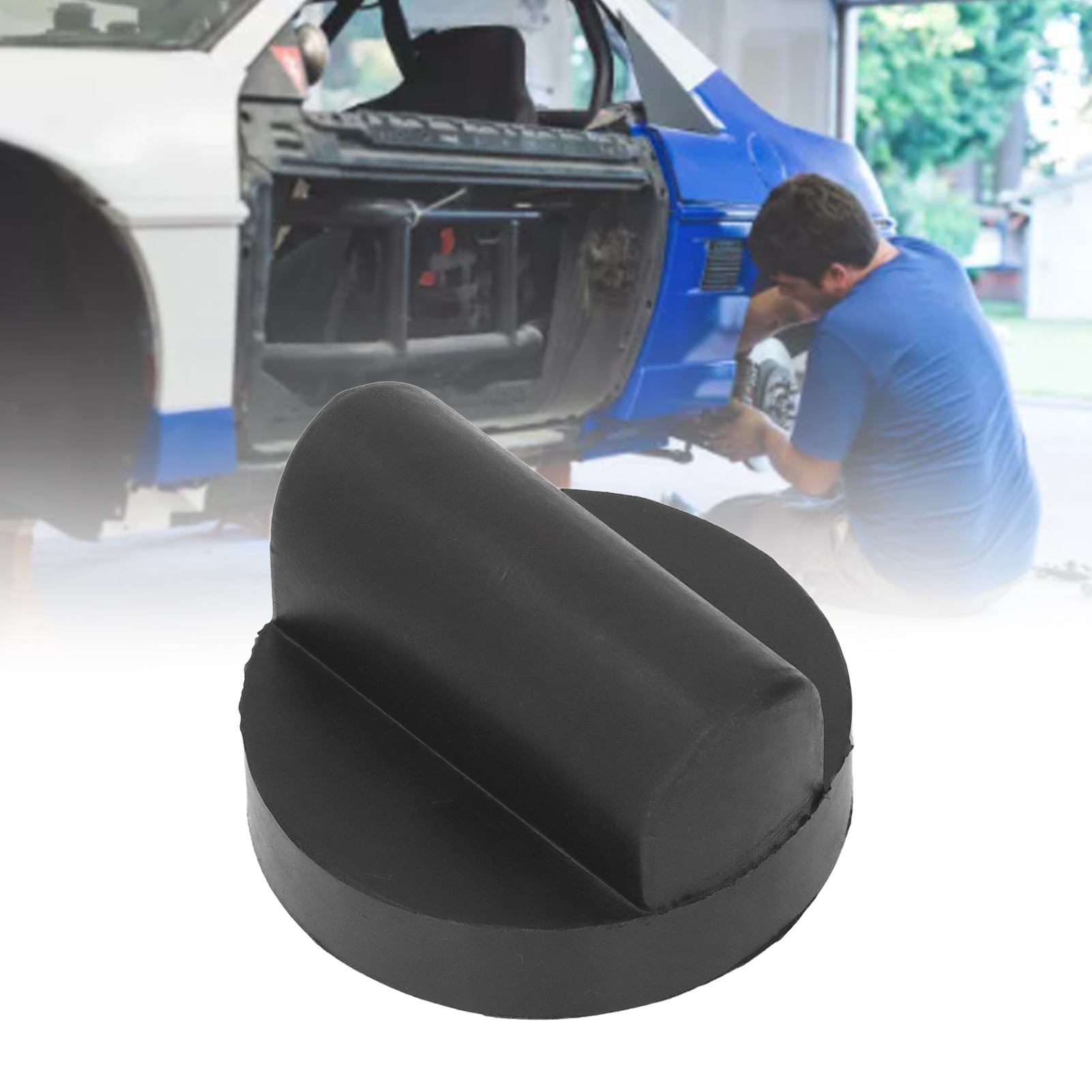 Ein Artikel Im Angebot: Gummipad-adapter Für Wagenheberachse, Universeller Geteilter Gummipad-adapter Für Bodensteckdose, Chassis-führungsschienenschutz.