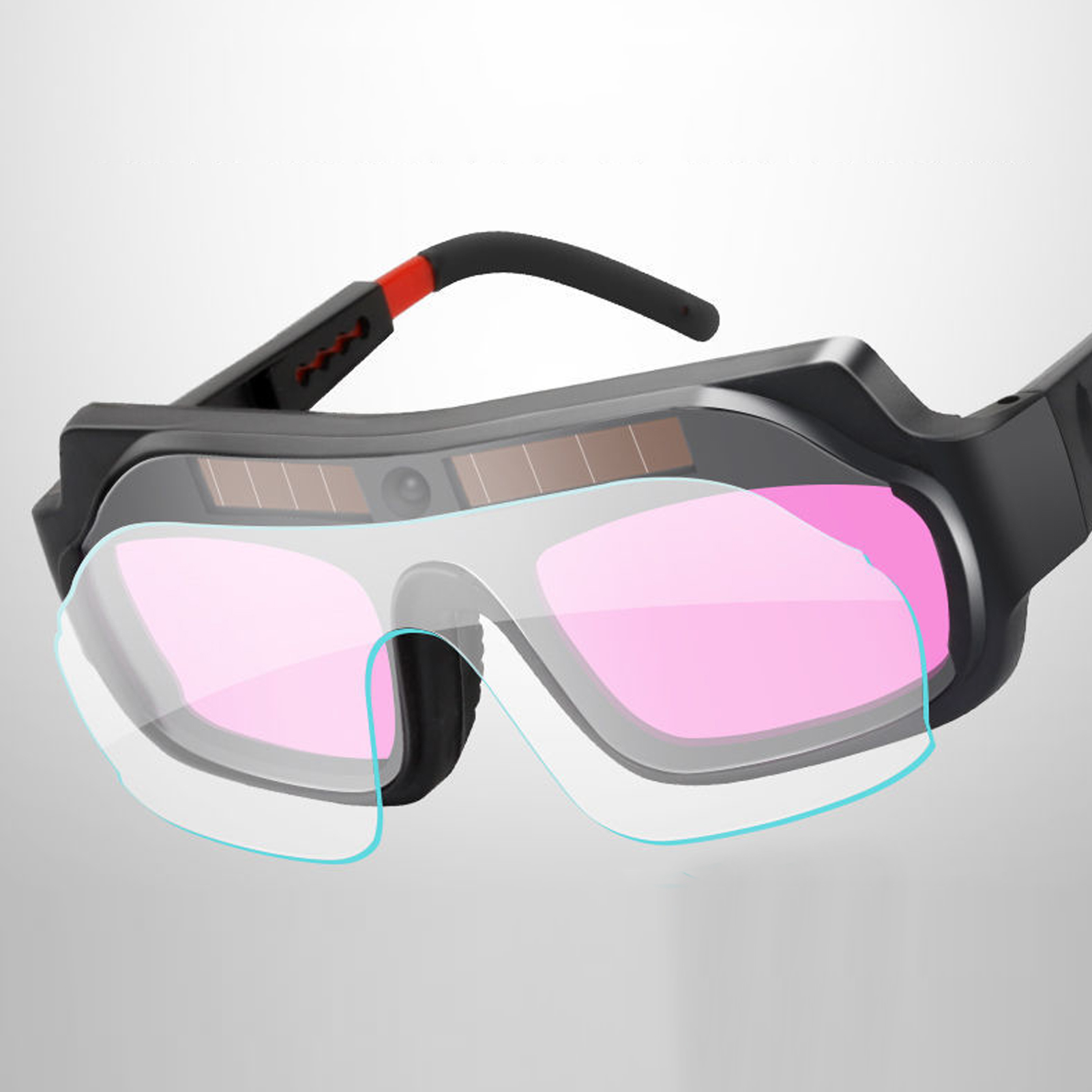 Automatische Schweißmaske Mit Variabler Spannung, Schweißhelm, Schutzstirnband, Vollgesichts-argon-lichtbogenschweißbrille.