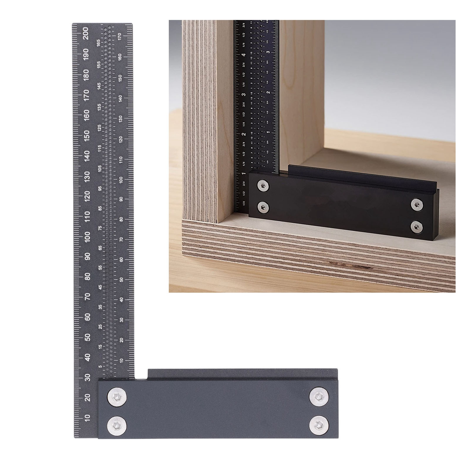 L-förmiges Lineal Aus Aluminiumlegierung Zum Markieren Von Holz