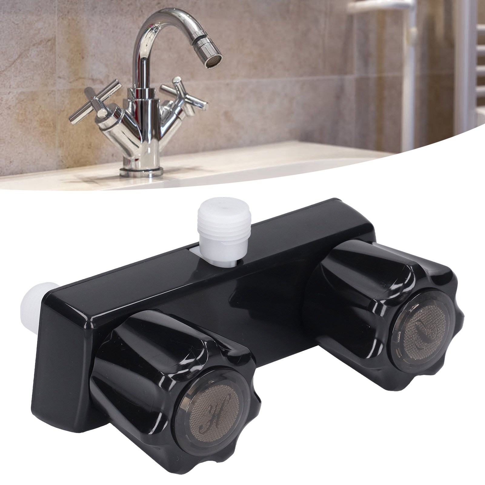 Wohnmobil-bypassventil, Bypassventilknopf, Schwarzer Sockel – Schwarzer Knopf