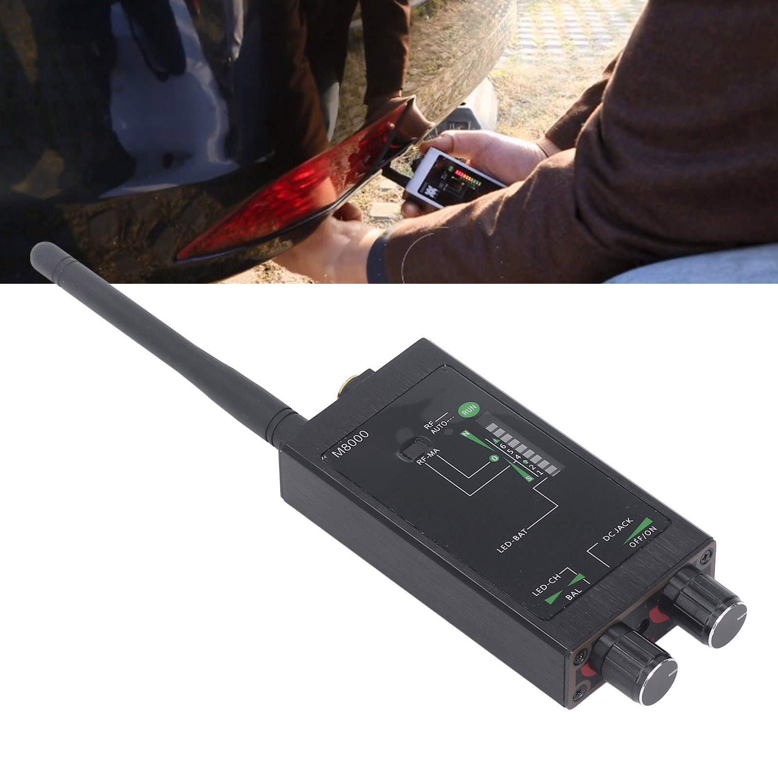 M8000 Spionagemikrofon-detektor, Detektor Für Versteckte Kameras, Hf-detektor, Gps-detektor, Magnetischer Anti-tracking-detektor Für Gps-tracker Und Versteckte Kameras