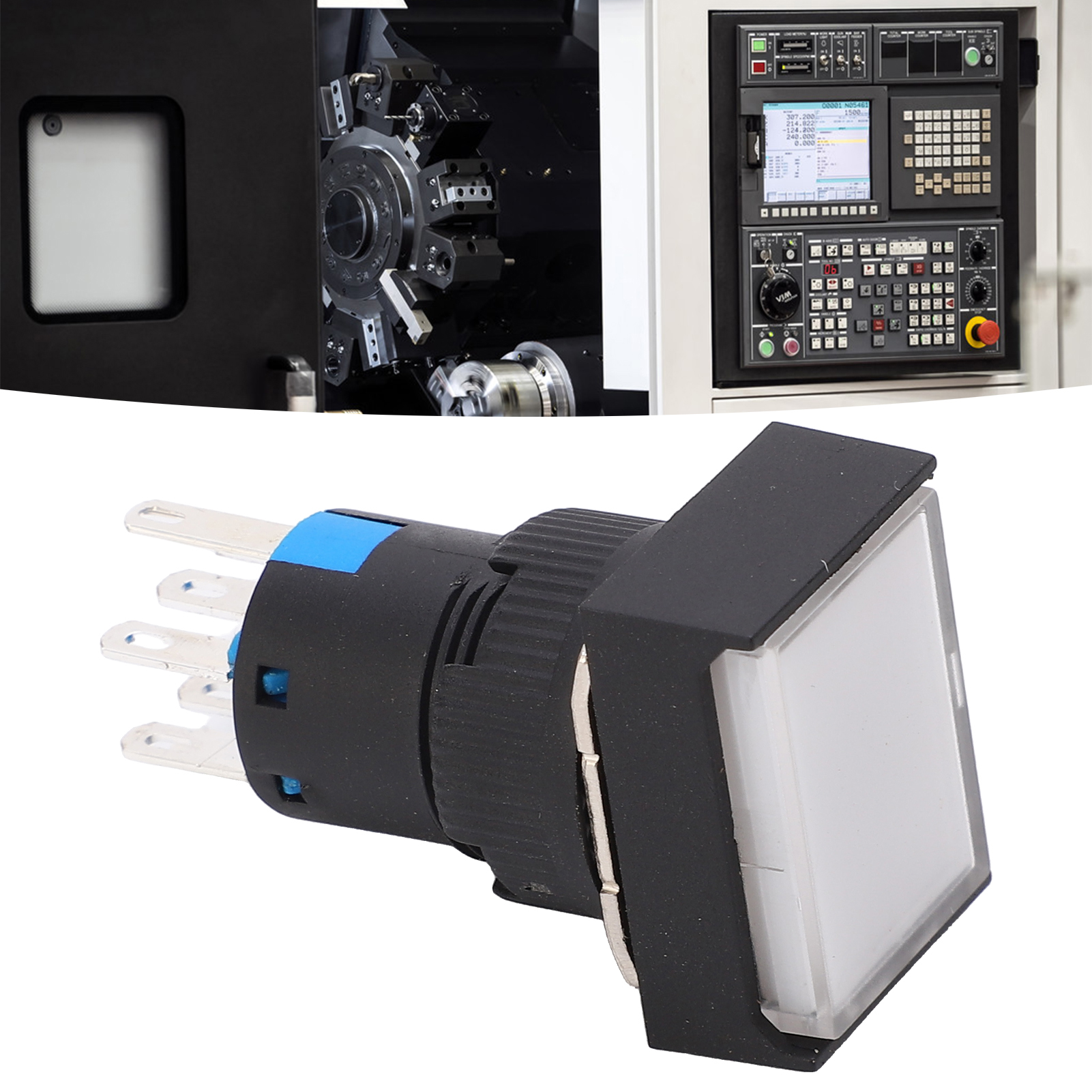 Berm 12v Ac/dc Industrie-drucktaster Bem-la16-22ds-jw Mit Kontrollleuchte Und Selbstverriegelungsfunktion