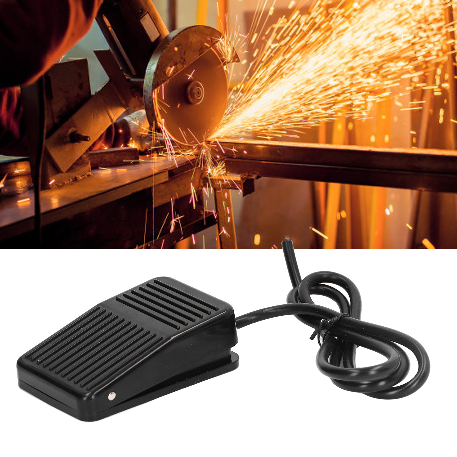 Silver Point Fs-01 Fußschalter, 250 V, Mit Kabel, Geeignet Für Den Einsatz In Medizinischen Geräten, Textilmaschinen, Schweißgeräten, Druckmaschinen Usw.