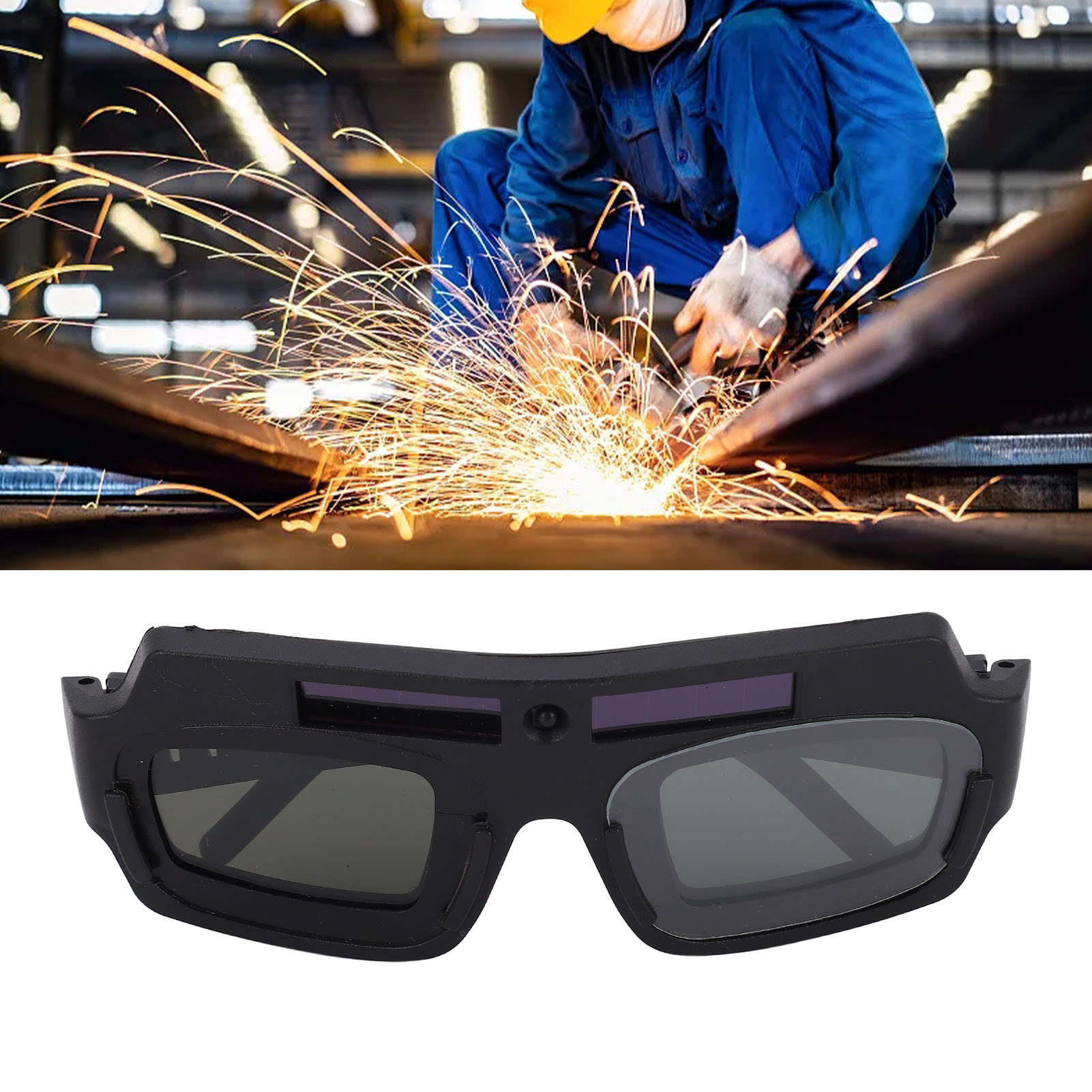Automatische, Farbwechselnde Schweißerbrille Für Baustellen Und Den Einsatz Im Freien.