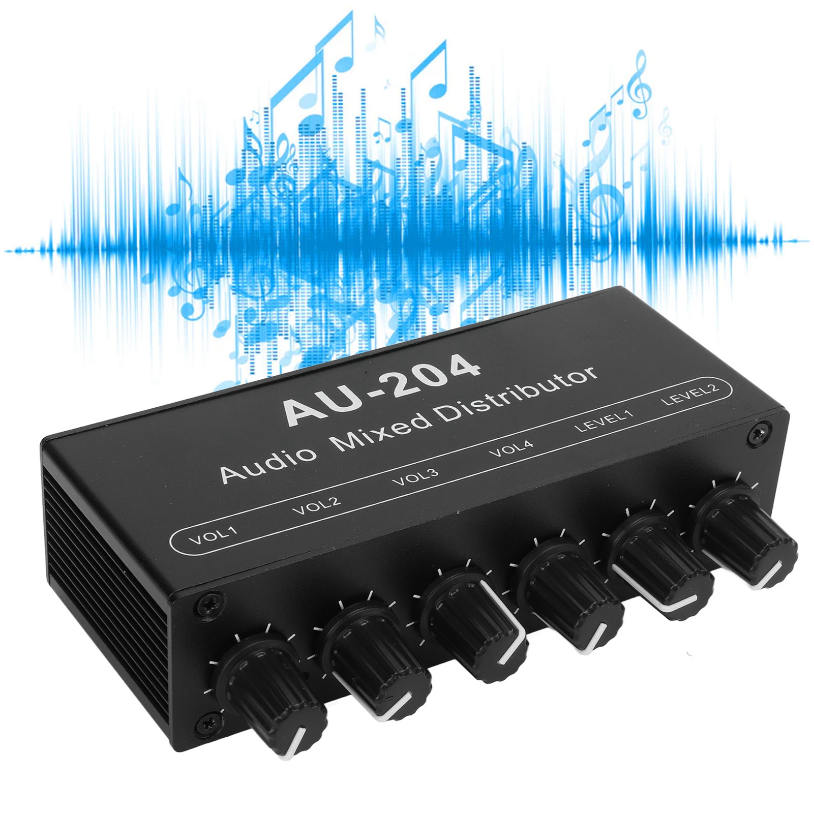 Miniatur-stereo-audio-vorverstärker Mit 2 Eingängen Und 4 Ausgängen, 3,5 Mm Durchmesser, Einzeln Steuerbar, Kopfhörerverstärker.