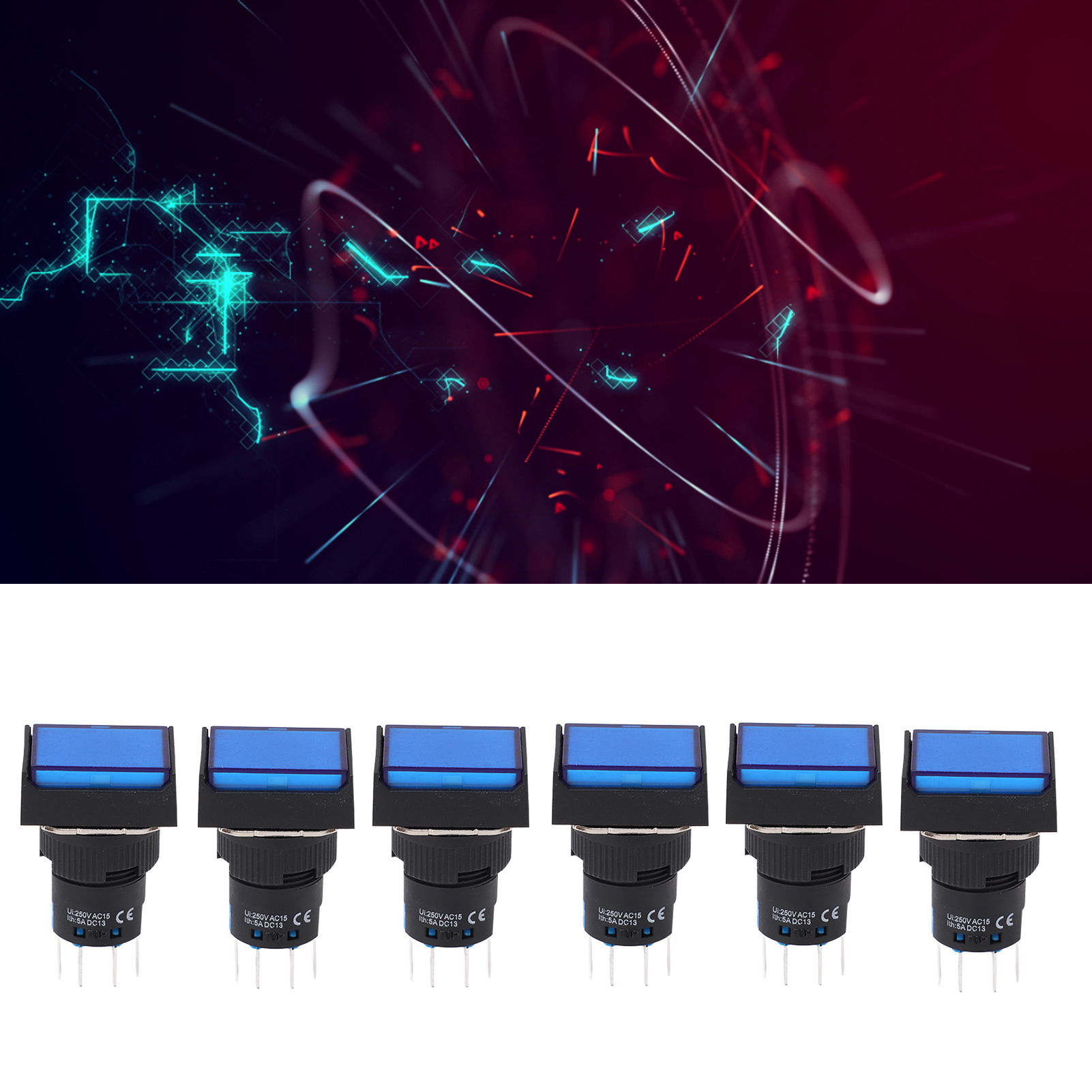 Selbstverriegelnder Drucktaster Für Industrielle Anwendungen, 24 V Ac/dc, Bem-la16-22d-jb