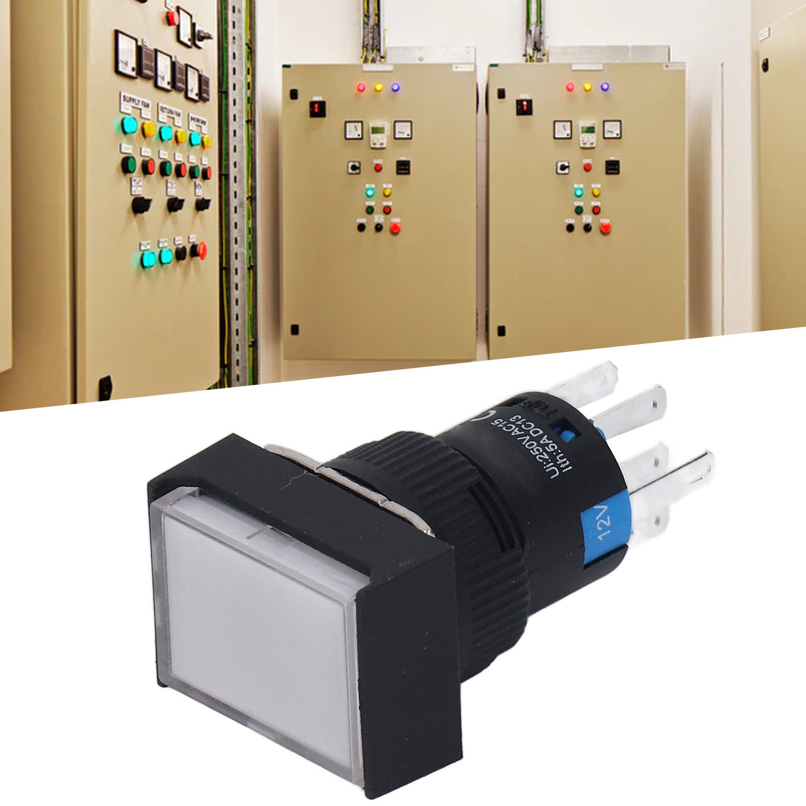 12v Ac/dc Industrie-drucktaster Bem-la16-22d-jw