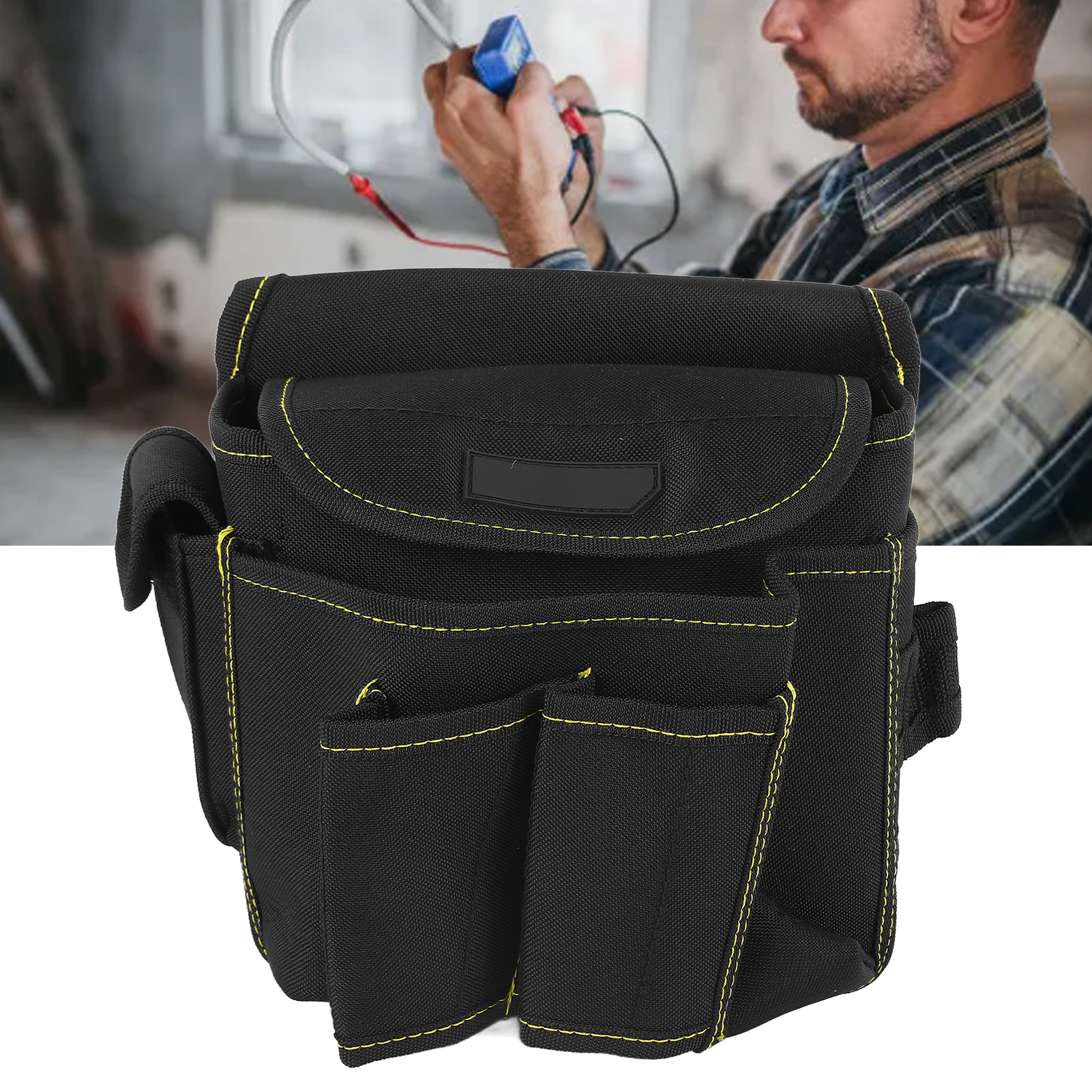Deli Werkzeugtasche, Robuste Und Strapazierfähige Tasche Aus Polyestergewebe, Verstärkte Schultertasche Für Elektroreparaturen, Größe Dl-p4 (groß)