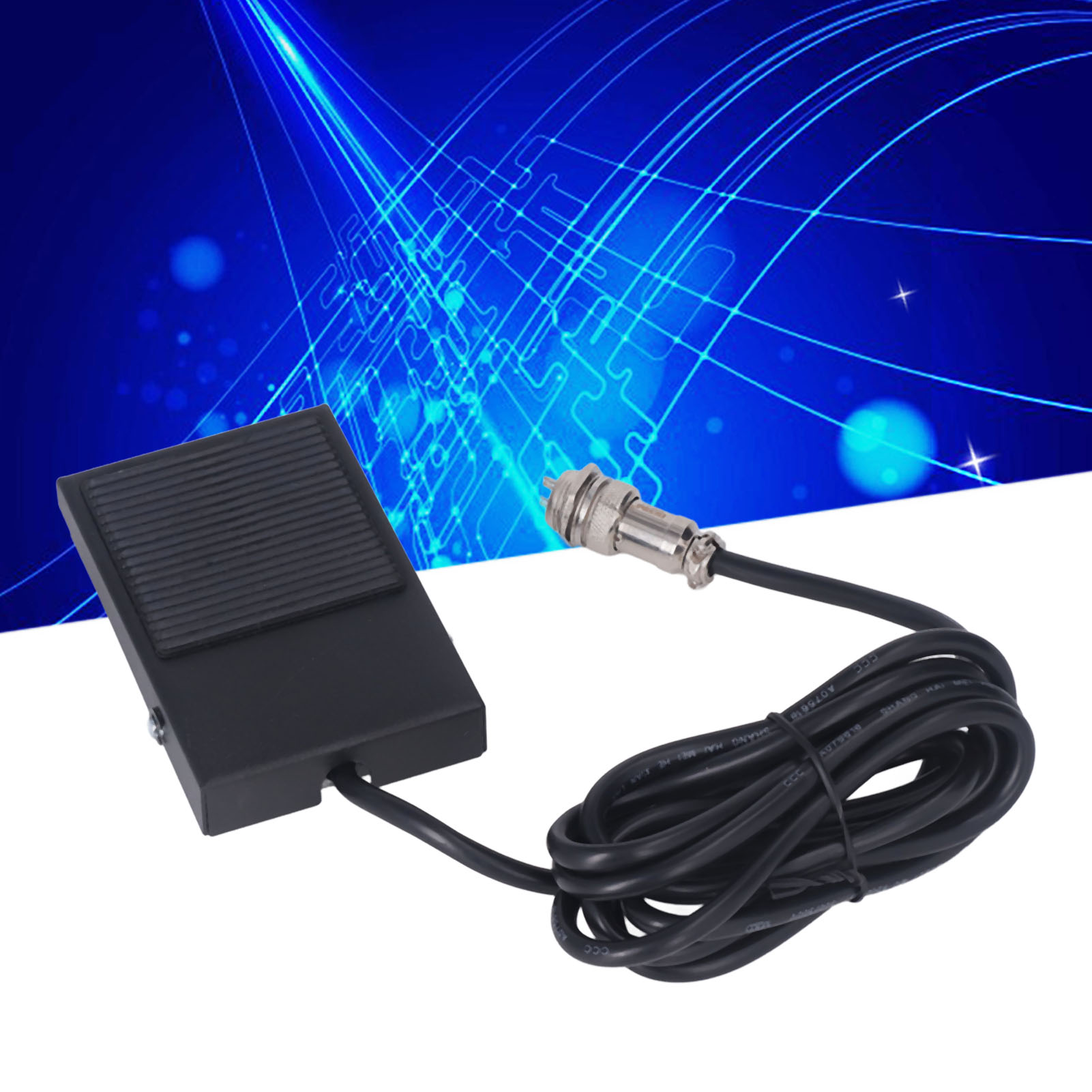 Berm/belme Reset-fußschalter Mit Kabel Und Stecker, 2 M Kabellänge, Mit 2-poligem Luftfahrtstecker.