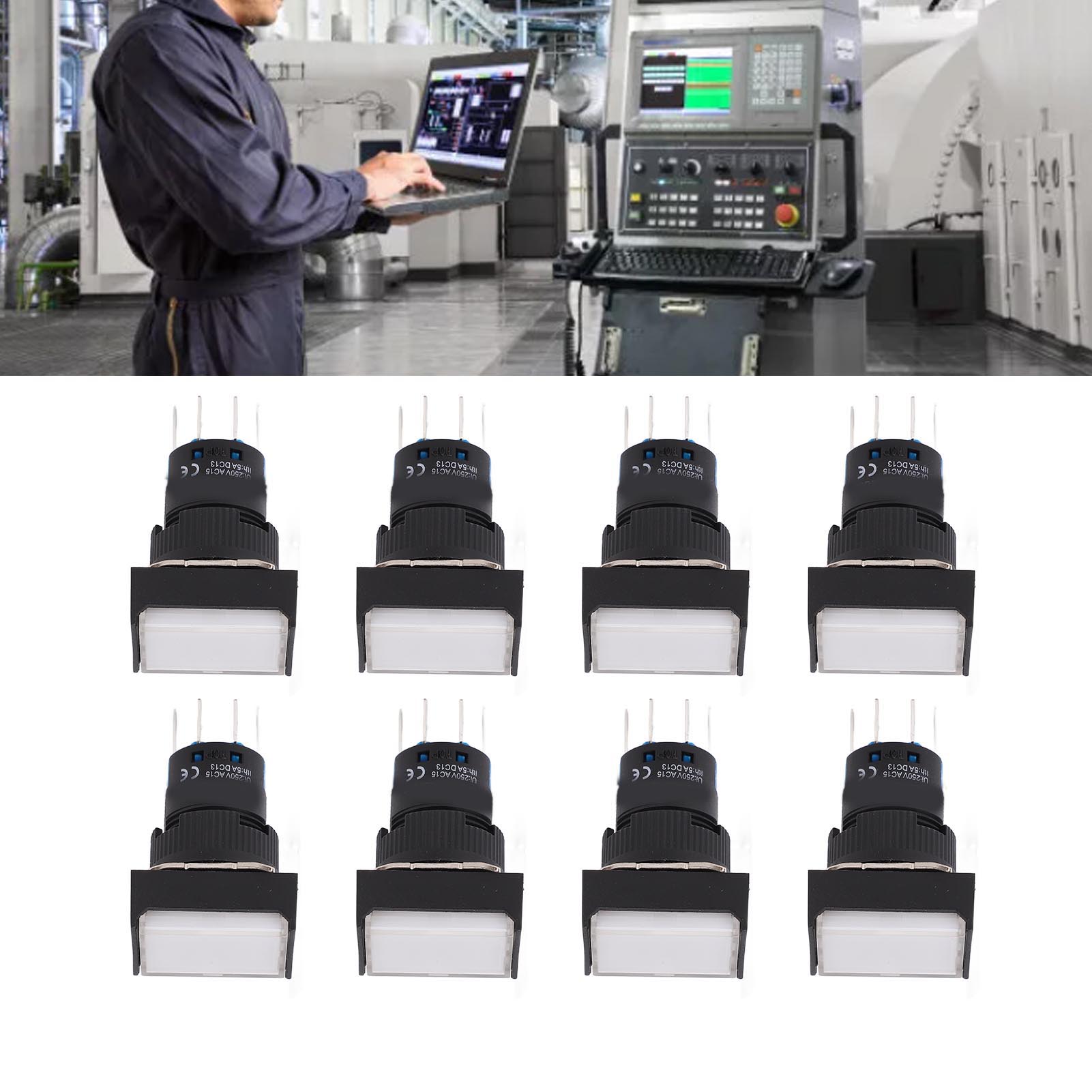 Industrieller Drucktaster Bem-la16-22ds-jw Mit Selbstverriegelungsmechanismus, 220 V Wechselstrom