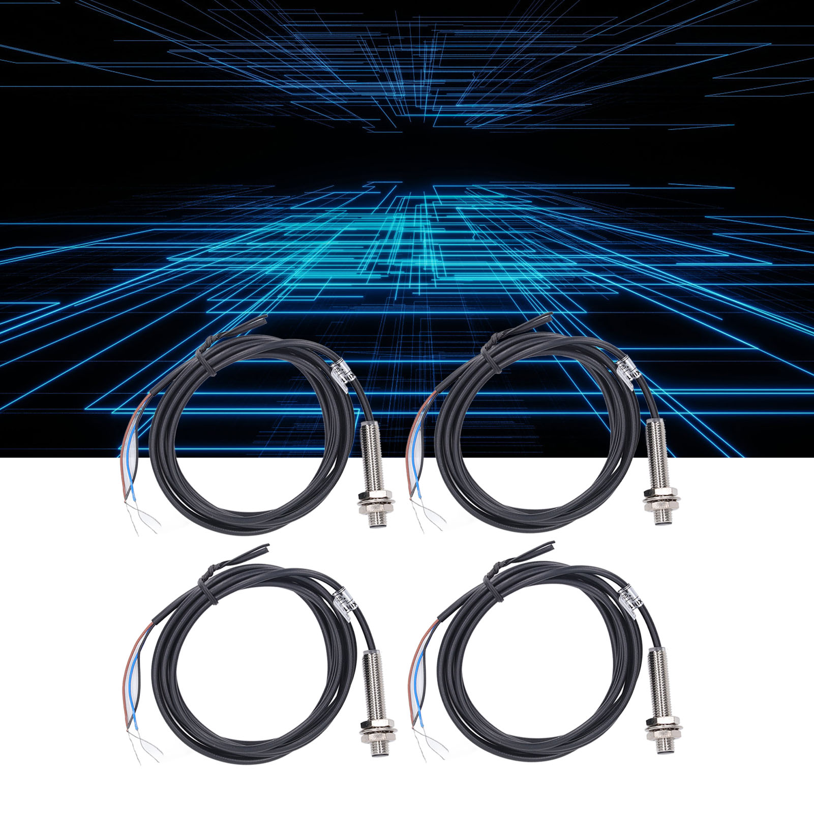 Berm® Verkauft In 4er-packs: Bem-lj8a3-1-z/ay, Induktiver Näherungsschalter Mit 8 Mm Durchmesser Metallgehäuse, Normalerweise Geschlossener (nc) Dreidrahtkontakt, 6-36 V Dc Stromversorgung, 1 Mm Erfas