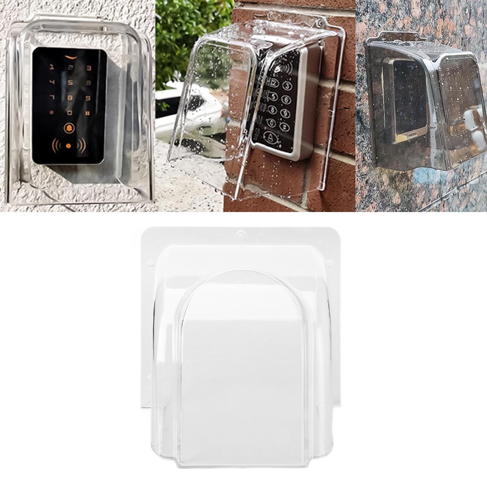 Wasserdichte Abdeckung Für Zutrittskontroll-türklingel, Türklingelschalter, Regensichere Abdeckung Für Zeitschaltuhr, Fingerabdruckleser, Transparent, Regen- Und Feuchtigkeitsbeständig.