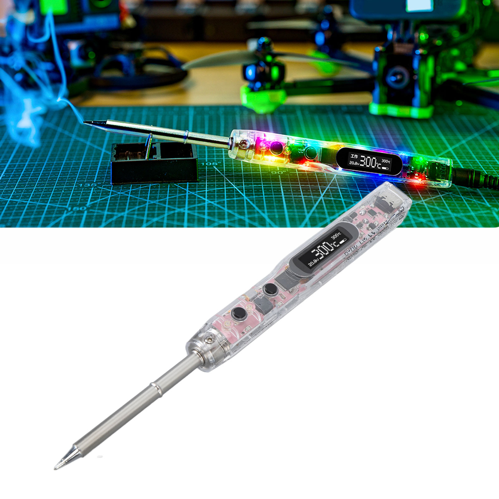 Si012 Pro Max Intelligenter Lötkolben Mit Konstanter Temperatur, Oled-digitalanzeige Und T12-b2 Lötspitze