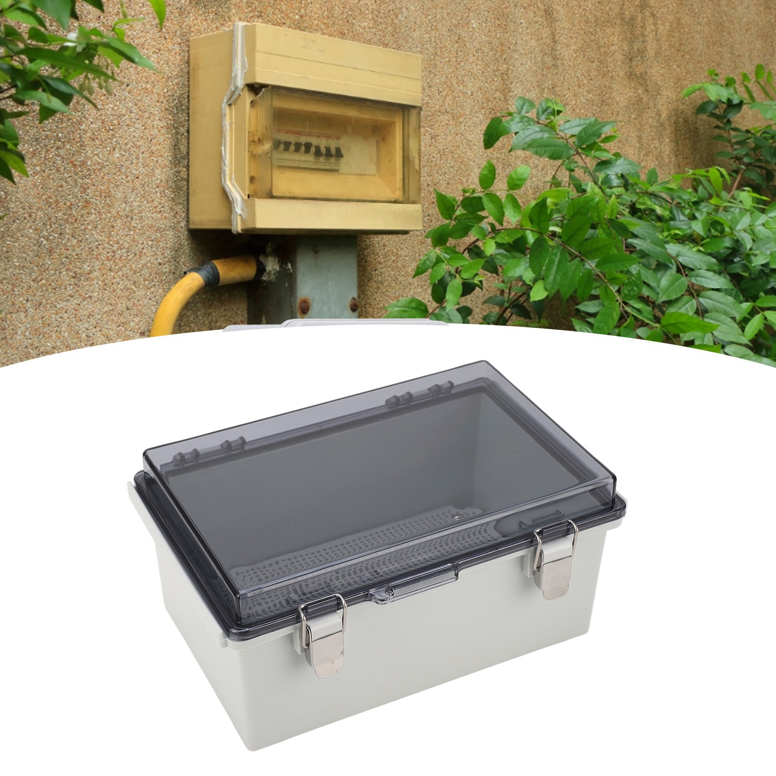 Wasserdichter Anschluss-/verteilerkasten Mit Transparentem Deckel, Ip67 Wasser- Und Staubdicht, Universelles Elektronikgehäuse, 11,4×7,5×5,5 Zoll.