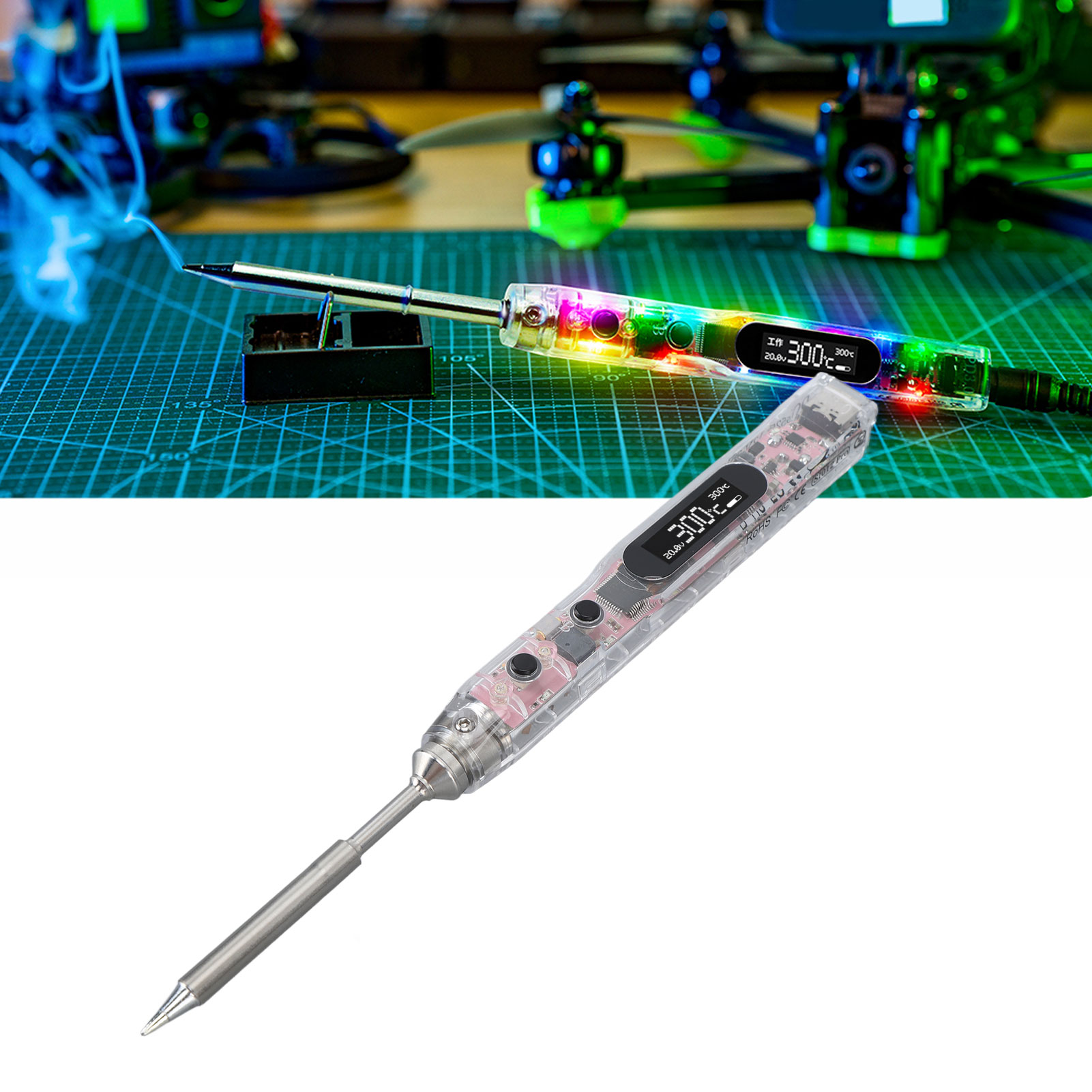 Si012 Pro Max Intelligenter Lötkolben Mit Konstanter Temperatur, Oled-digitalanzeige Und Ts-b2 Lötspitze