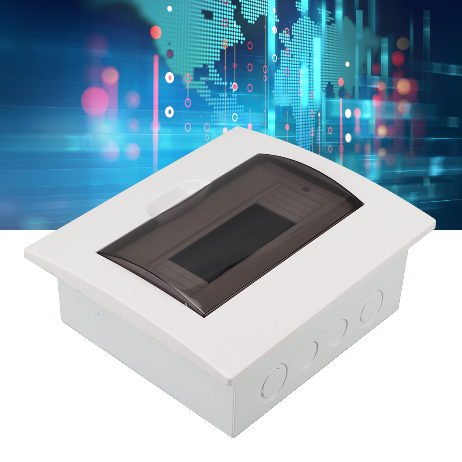 Lrp1-serie 10-kanal-unterputz-elektroverteilerdose Mit Neuer Transparenter Abdeckung Vom Typ Merlin Und Din-schiene