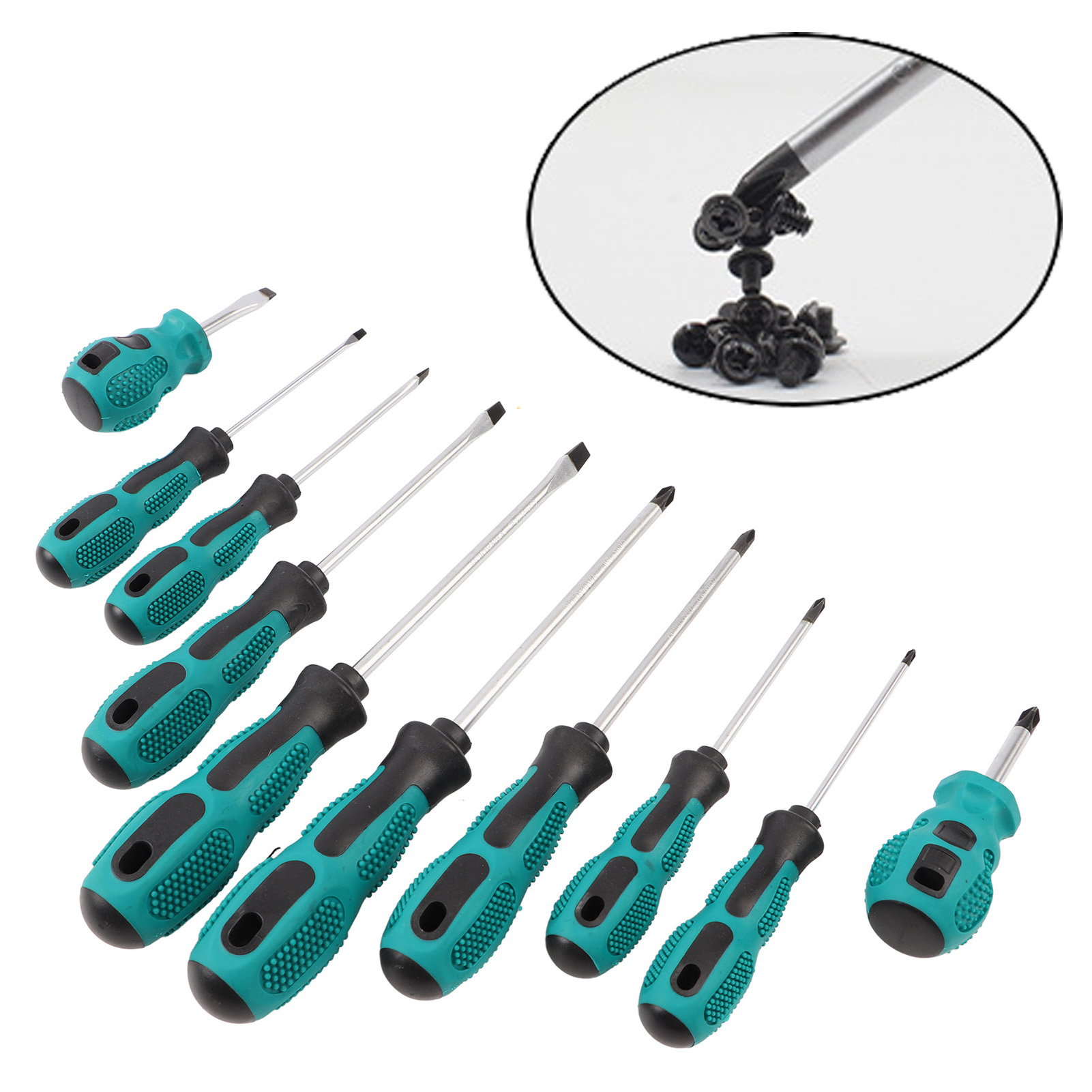 Manuelles Schraubendreher-set, Kreuzschlitzschraubendreher, Leistungsstarker Magnetischer Schraubendreher, Multifunktionales Werkzeugset Für Reparaturen Und Haushalt.