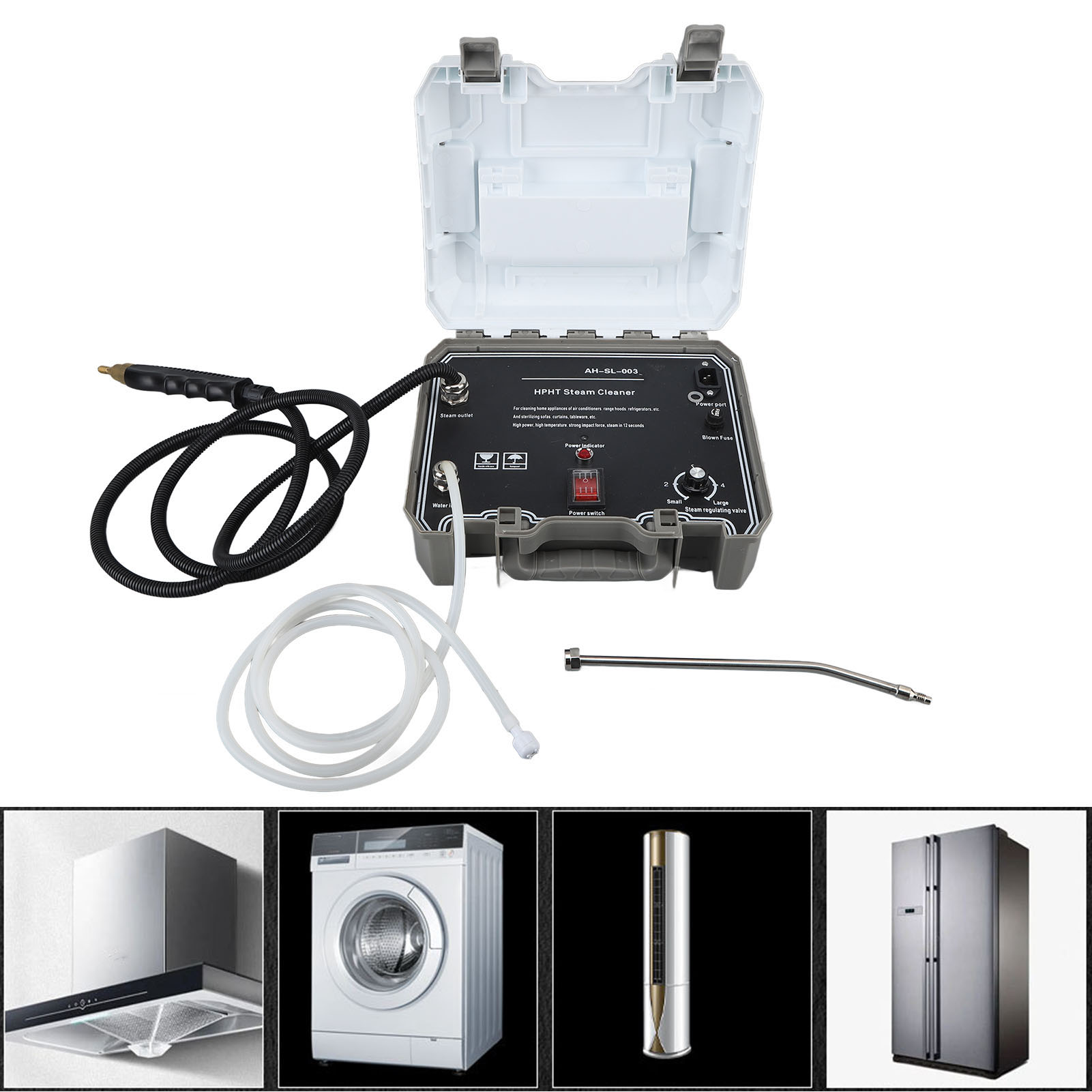 Leistungsstarke 1500-w-wasserpistole, Hochtemperatur- Und Hochdruck-dampfreiniger, Dunstabzugshaubenreiniger Mit Intelligenter Druckregulierung, Hochdruck-pulsfunktion, Europäischer Standard 220 V