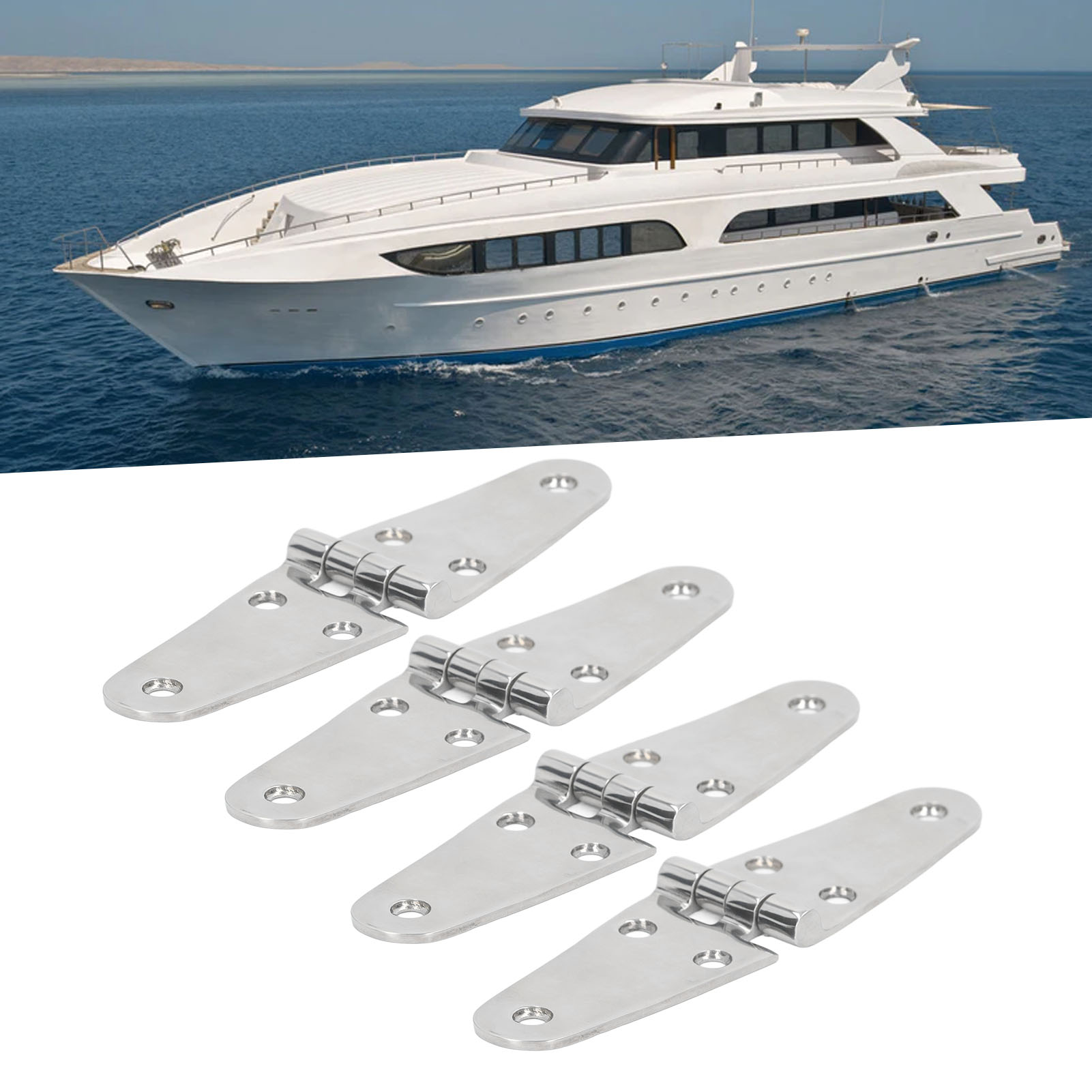 Verkauft In 4er-packs. Sechsloch-scharniere Aus Edelstahl 316, 14438 Mm, Hardware-zubehör Für Schwingscharniere.