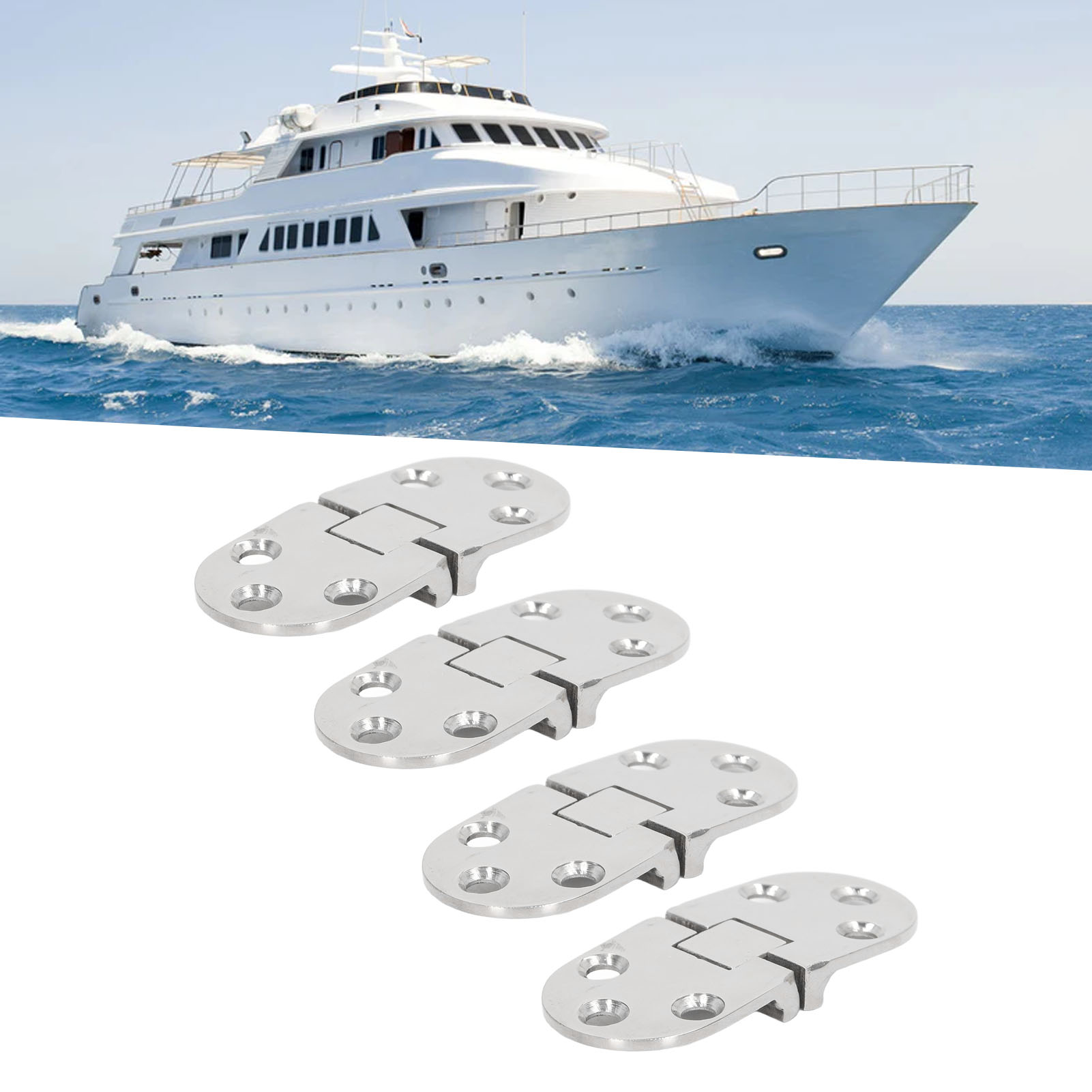 Türscharniere, Verkauft Im 4er-set: Edelstahl 316, 6630 Mm, Ovale Form.