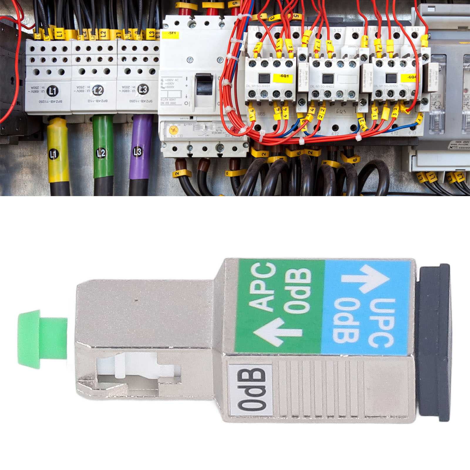 Glasfaseradapter Für Sm9/125 Hybridadapter Für Sc/apc-steckerfaser Auf Sc/upc-buchsenfaser, Kompatibel Mit Dem Optischen Wattmeter-sichtfehlerortungsgerät.