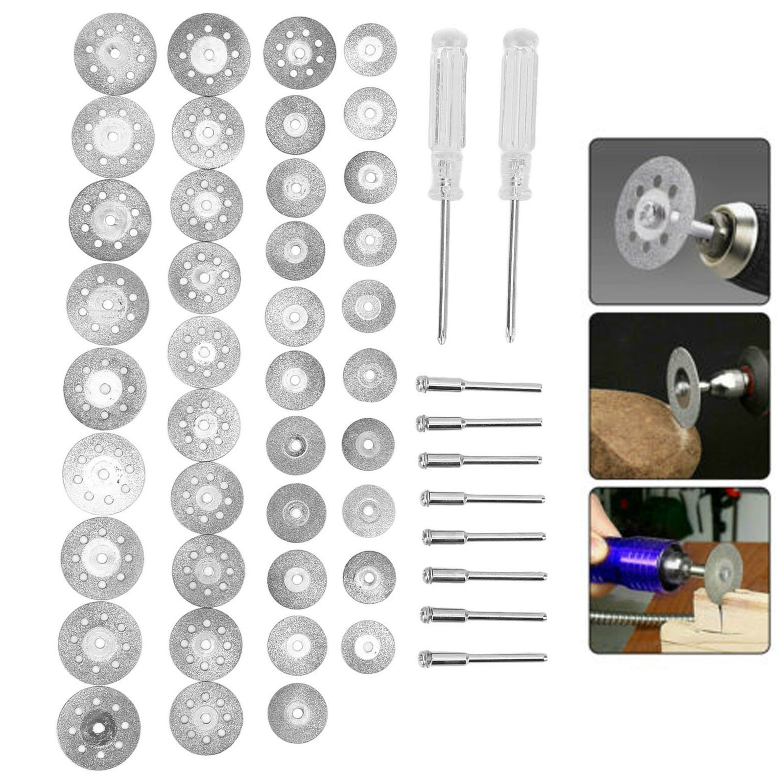 Set Mit 50 Diamanttrennscheiben Für Dremel-rotationsschleifer