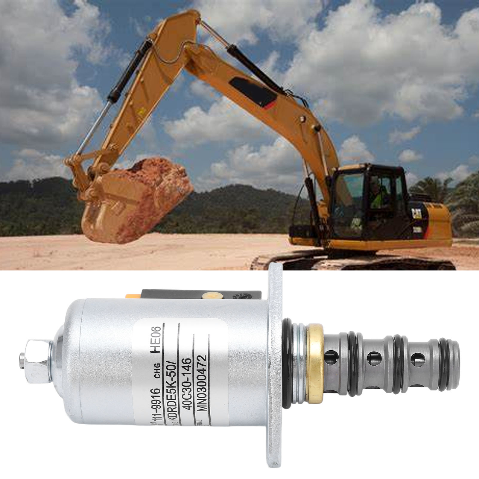 Kdrde5k-50/40c30-146 Magnetventil Für Hydraulikpumpen, Kompatibel Mit Cat 320d E320c E320d E325