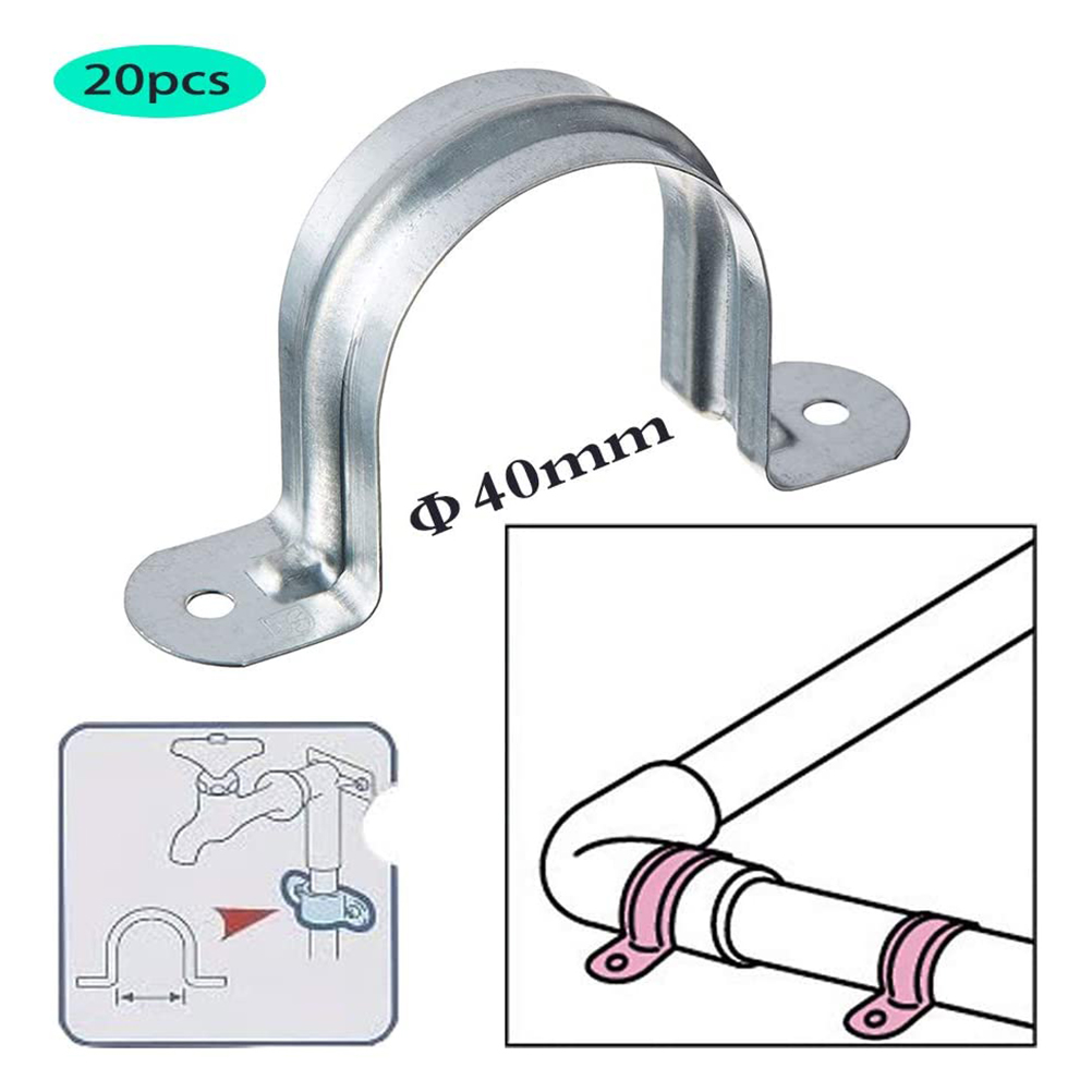 Satz Mit 20 Schlauchschellen Aus Edelstahl 304, Ohm-schlauchschellen Und U-förmigen Schlauchschellen
