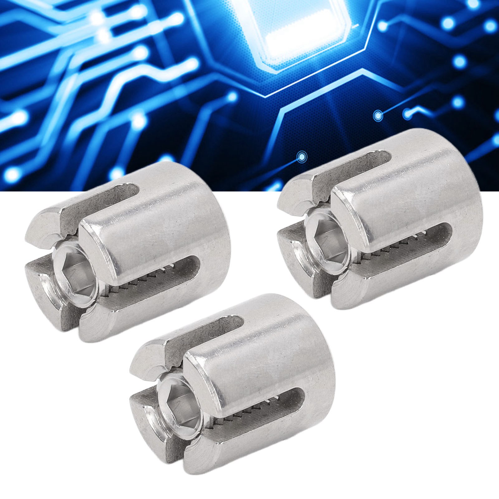 Packung Mit 10 Kabelklemmen Aus Edelstahl 316 Für Kabelgeländer. Zubehör Für Drahtseile, Kompatibel Mit Kabelgeländer-sets Bis Zu 3 Mm Durchmesser.