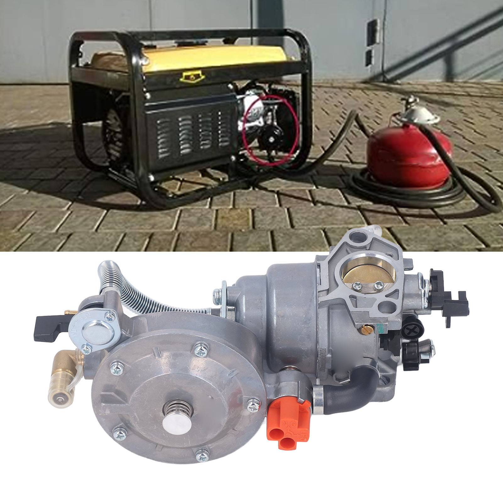 Umrüstsatz Für P27a-lpg Gx390 188f Generator (wasserpumpe, Vergaser, Dualbetrieb Benzin/cng) 5-7 Kw