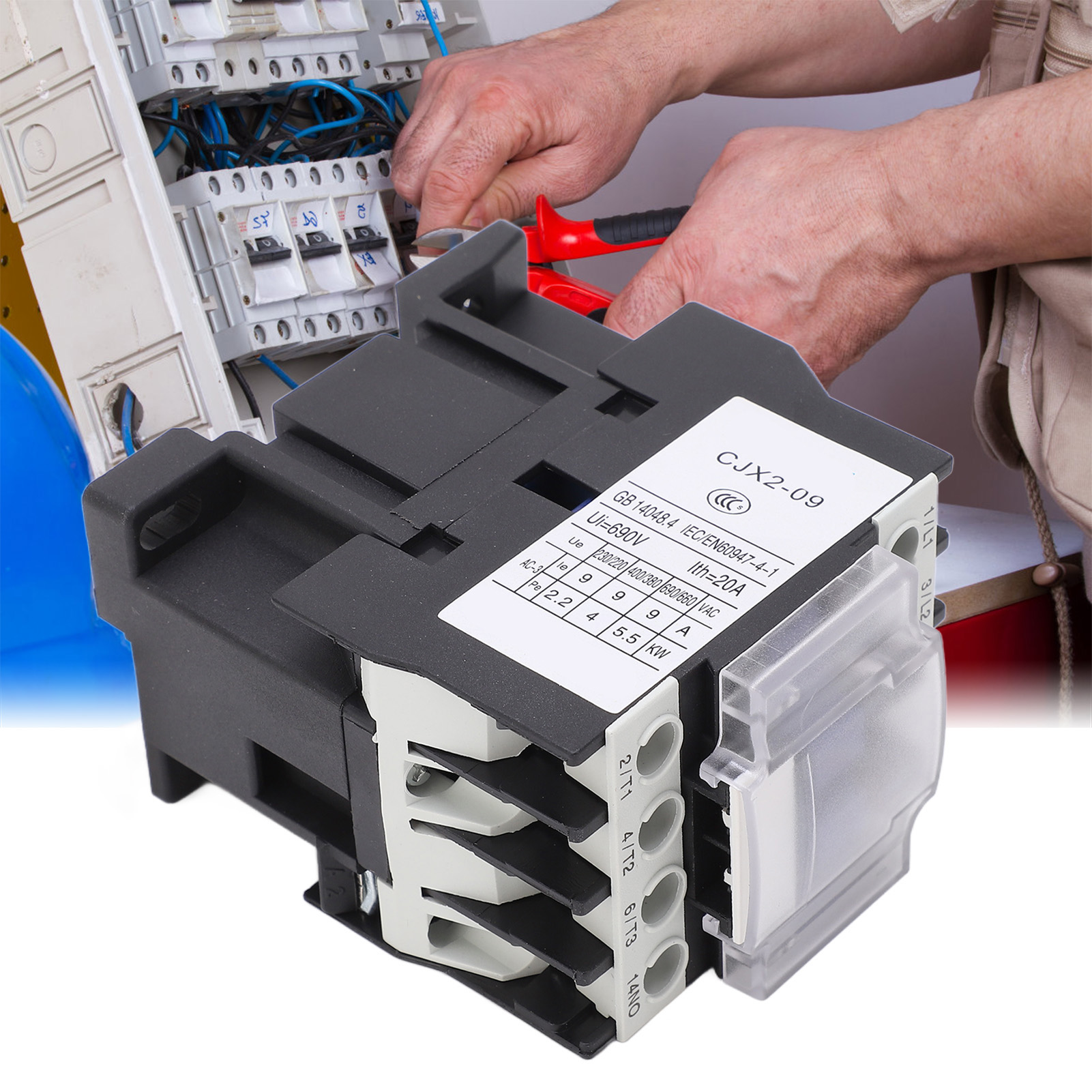 Ac 220v Schütz Cjx2-0910 (verstärkter Silberschütz)