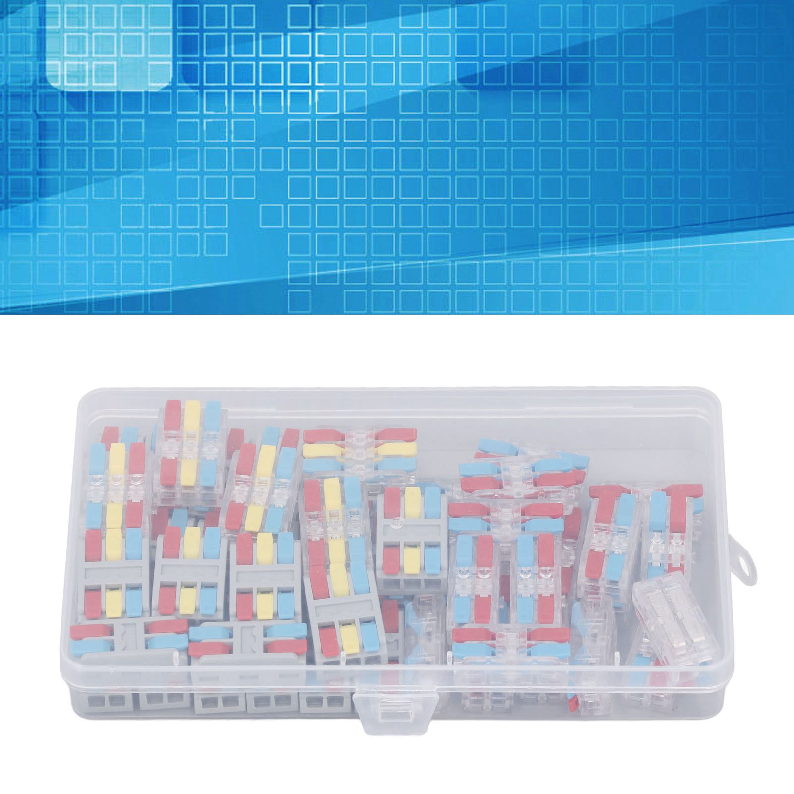 Mini-schnellanschlussklemmen Für Leuchten Und Kabel, Steckverbinder, Lötfreie Kabelverbinder. Erhältlich In 50er-packungen.