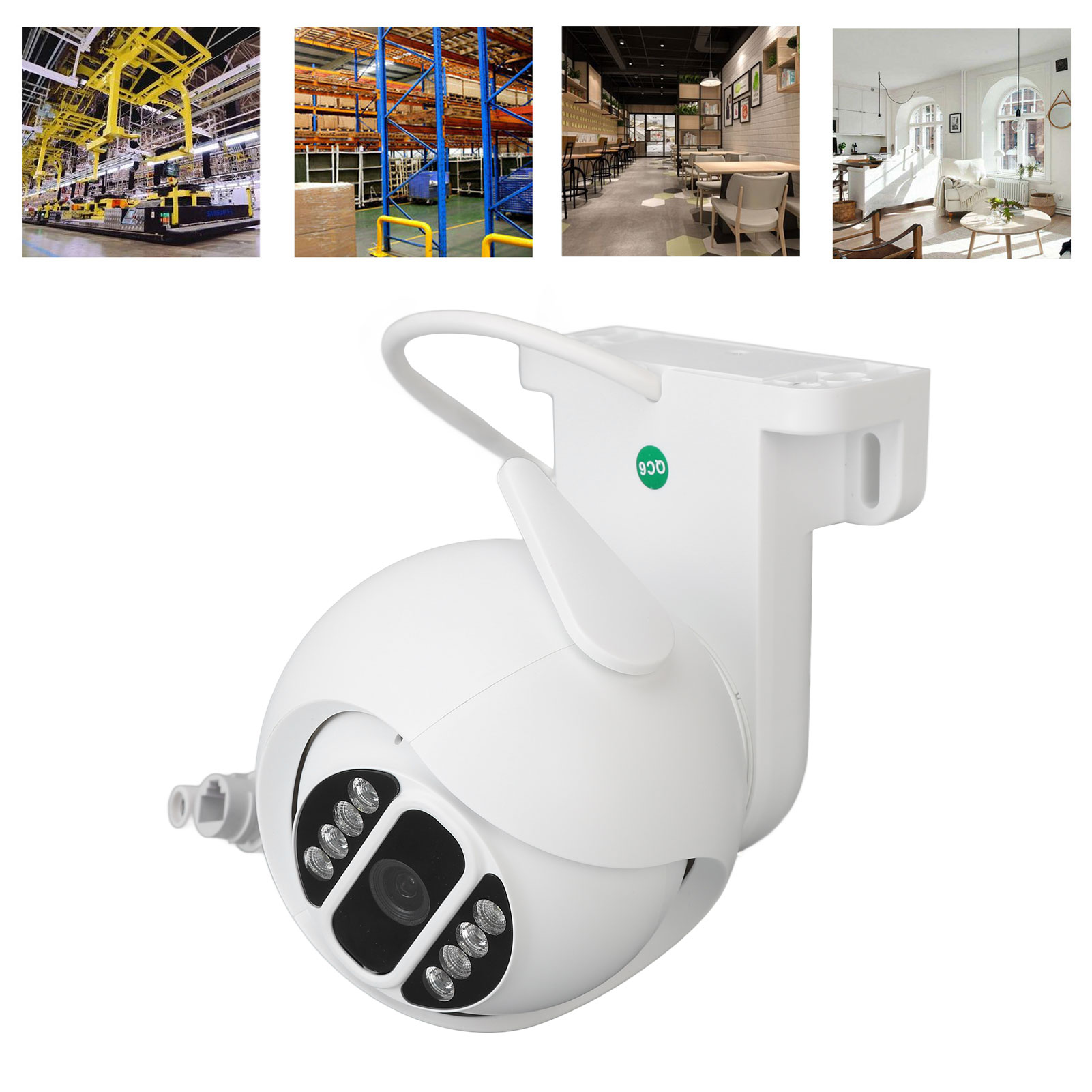 2-megapixel-funküberwachungskamera, Nachtsicht, Hd-auflösung, Fernsteuerung Über Wlan, Ultra-hd-ptz-außenkamera, 12 V Dc