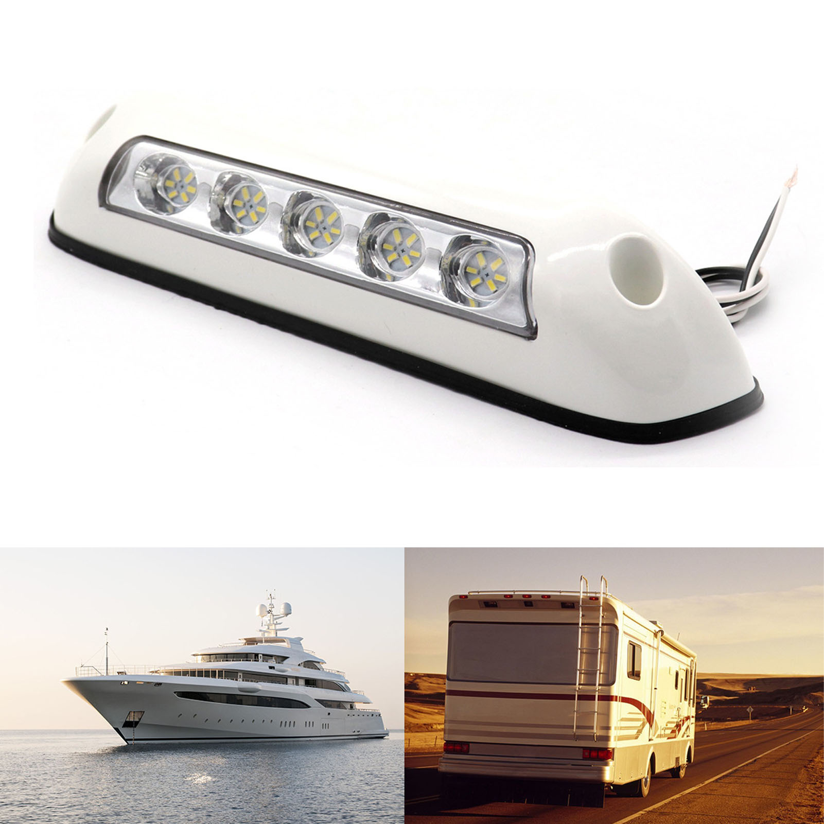 12v/24v Led-wandleuchte Für Wohnmobilmarkisen, 30 Leds, Ip67 Wasserdicht, 8w, Für Den Innen- Und Außenbereich