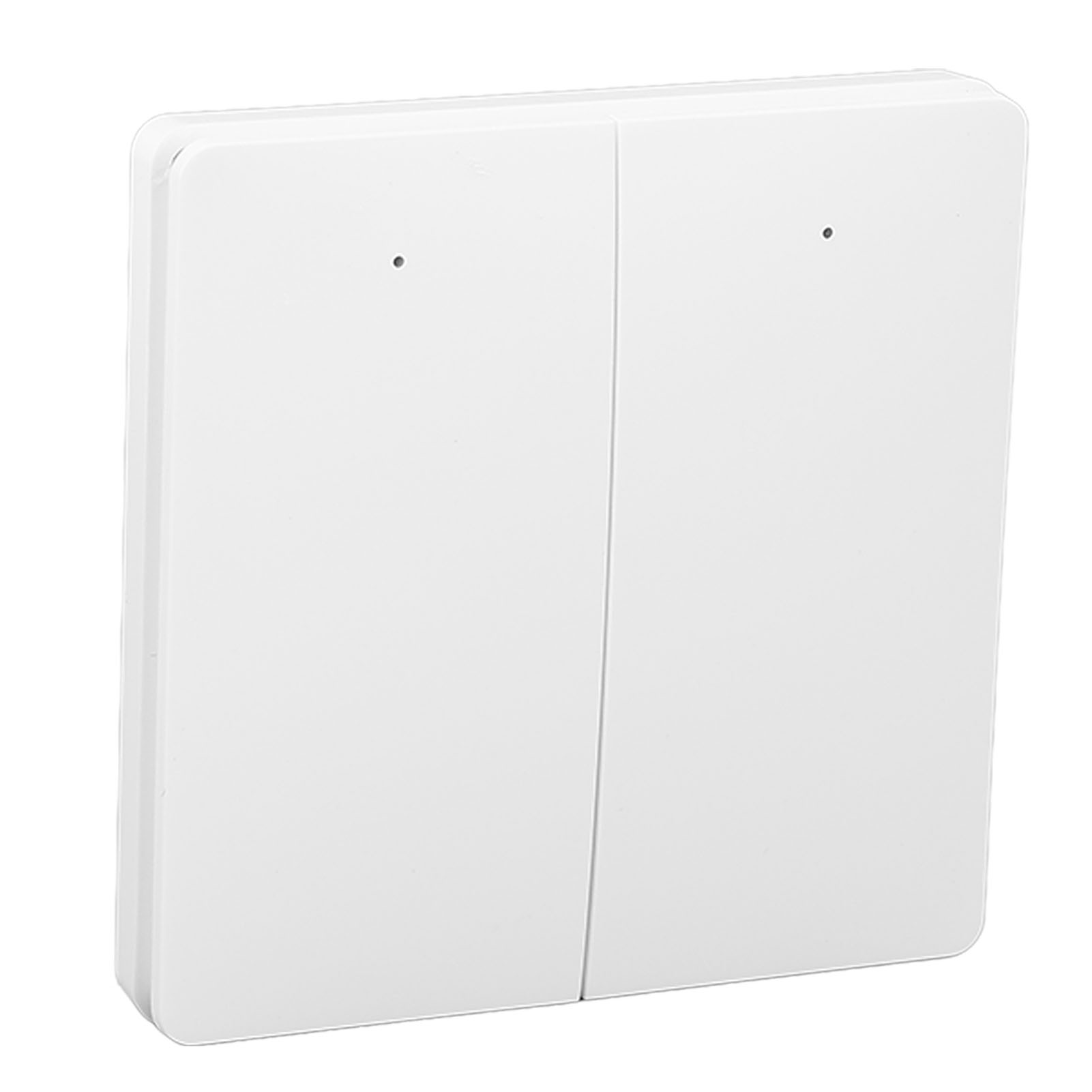 Tuya Smart Home Zigbee Szenenschalter Mit Eigener Stromversorgung, Selbstklebend, Batterielos, Kabellos, Federbelastet, Zwei Schalter